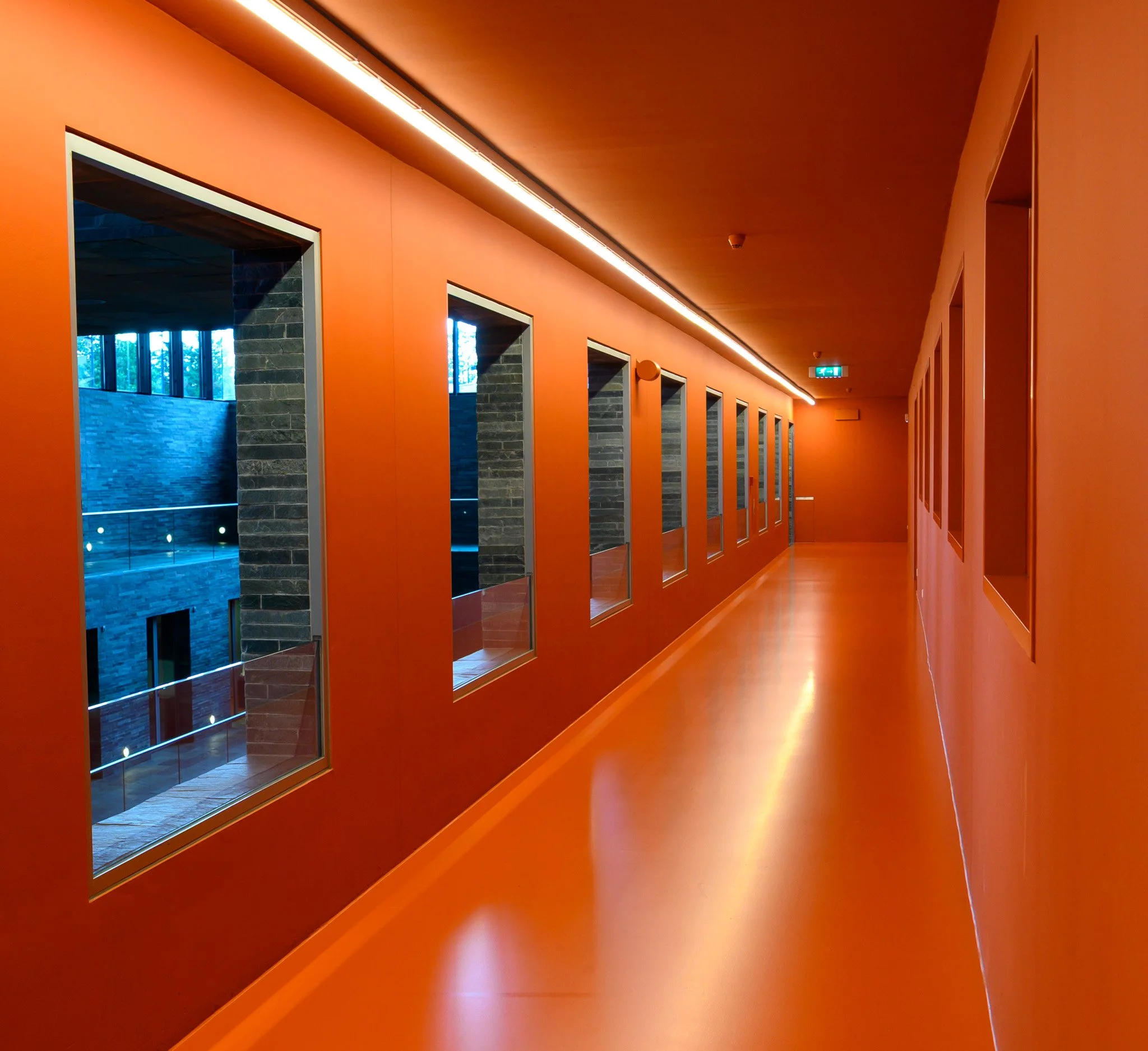 Orange hallway, Netherlands