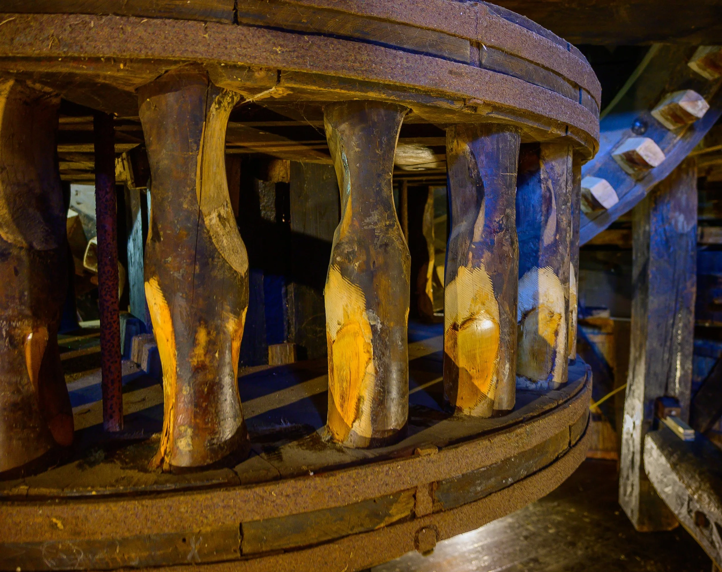 Wooden windmill gear, Netherlands