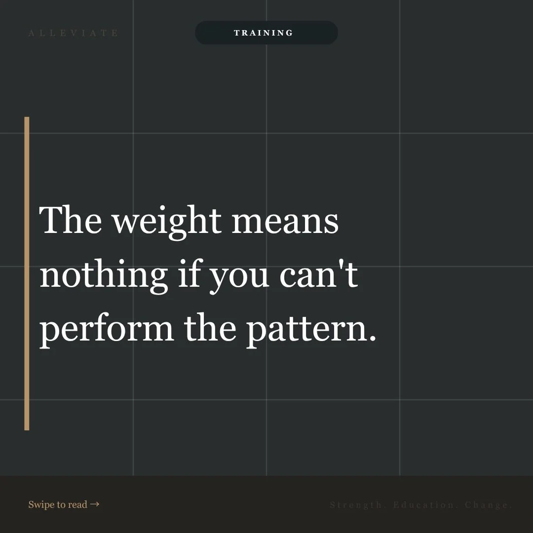 Every time you load a movement pattern you can&rsquo;t perform well, you&rsquo;re reinforcing the compensation - not the pattern.

The muscles that should be working learn to avoid the work. The muscles that shouldn&rsquo;t be compensating get overlo