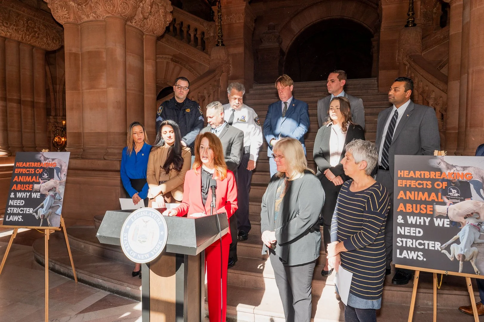 Press Conference On Animal Abuse