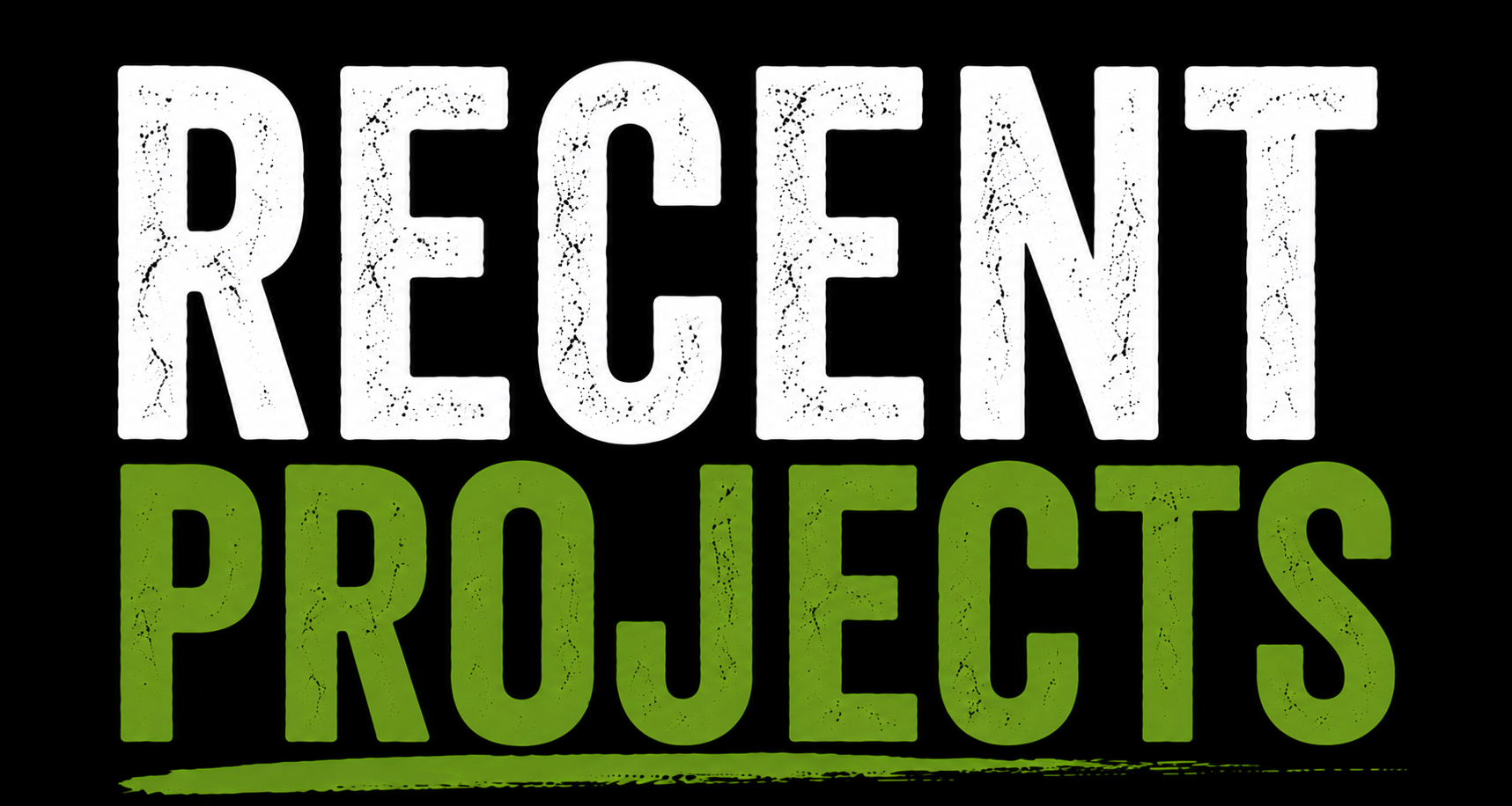 Text reading 'Reopen Projects' with 'Reopen' in white and 'Projects' in green, against a black background.