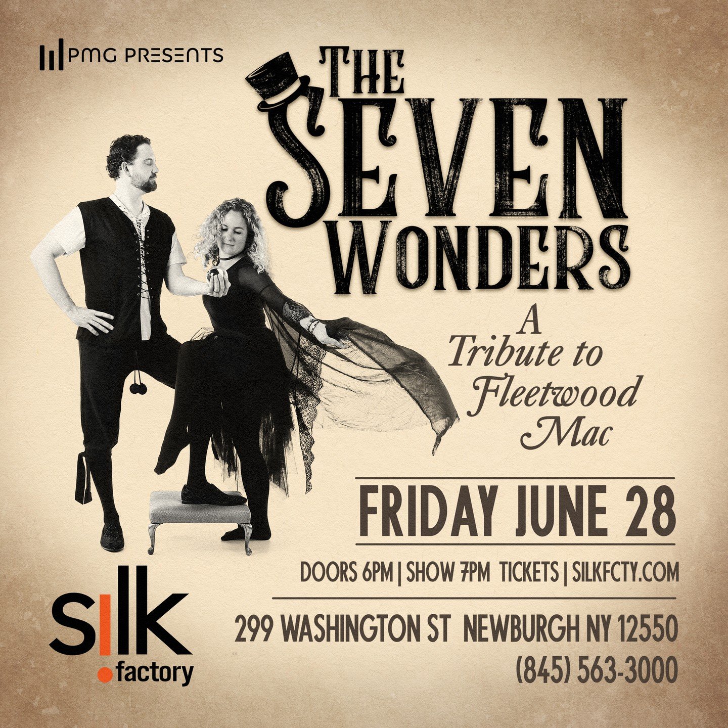 The Seven Wonders @livefleetwoodmac 
Silk Factory @silkfcty 

Friday, June 28 | silkfcty.com