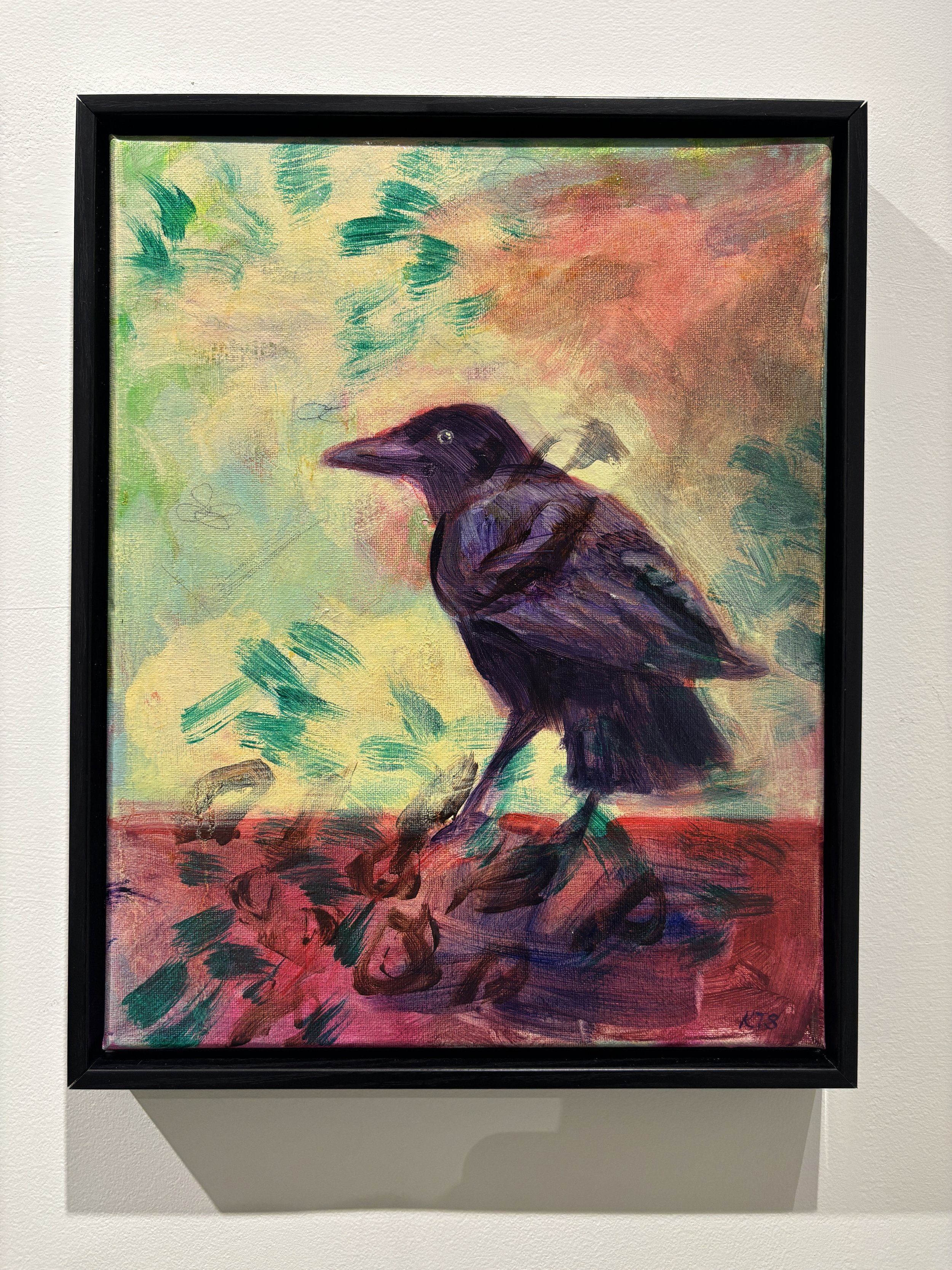 "Startled Blackbird" $350
11x14