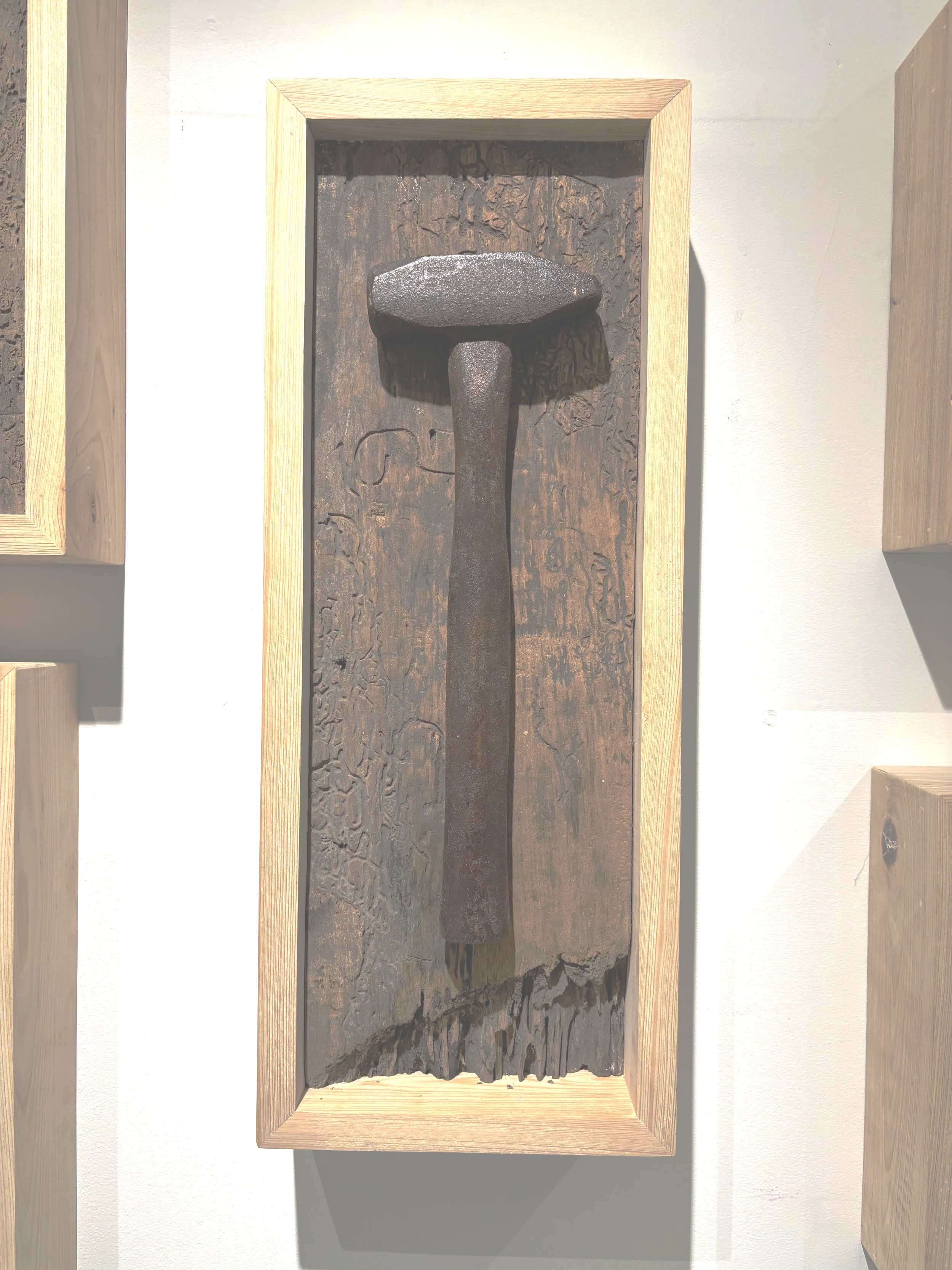 Thor Carlson
"Generational Wealth" 
cast metal and cypress
$2050 each