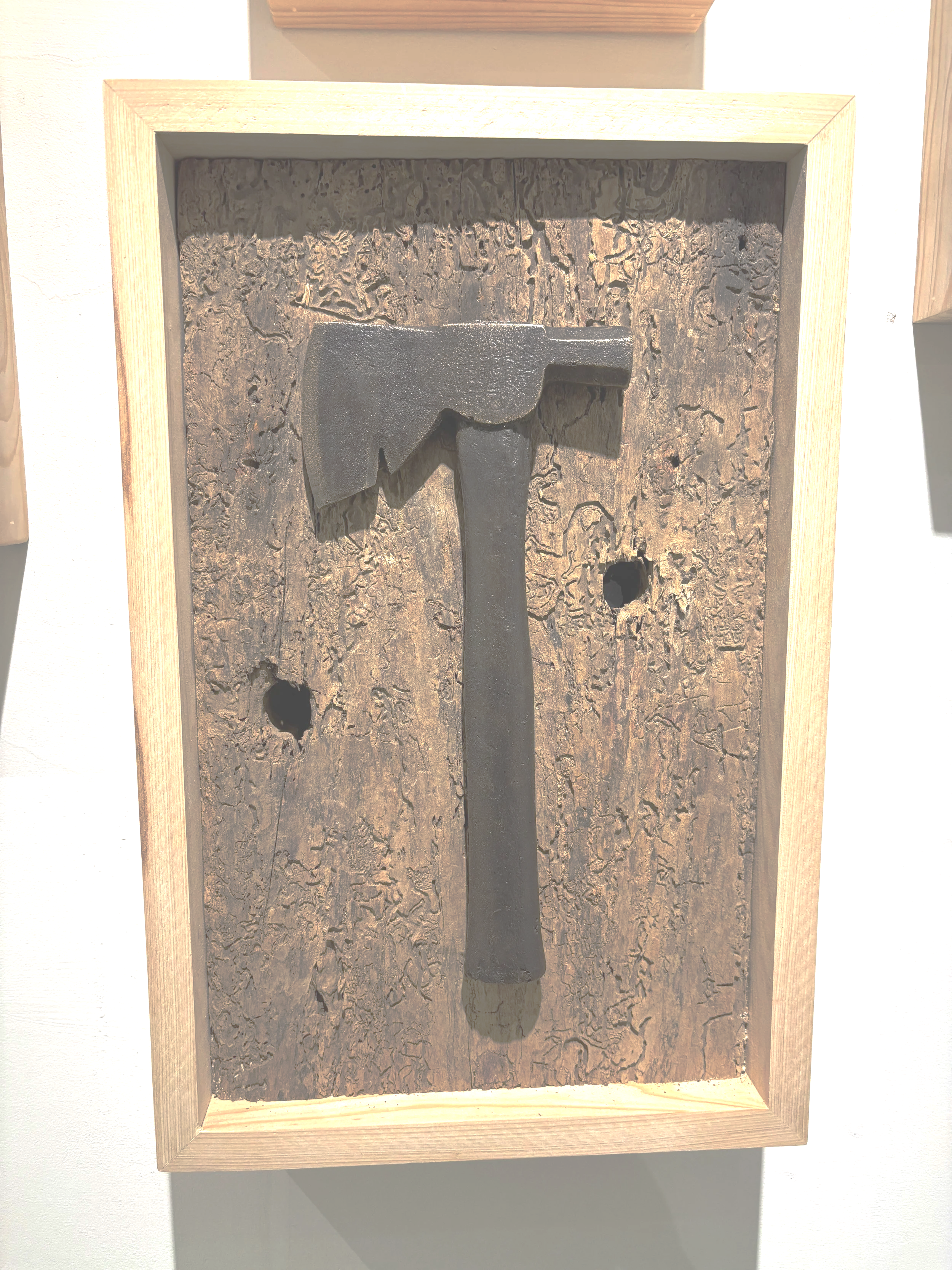 Thor Carlson
"Generational Wealth" 
cast metal and cypress
$2050 each