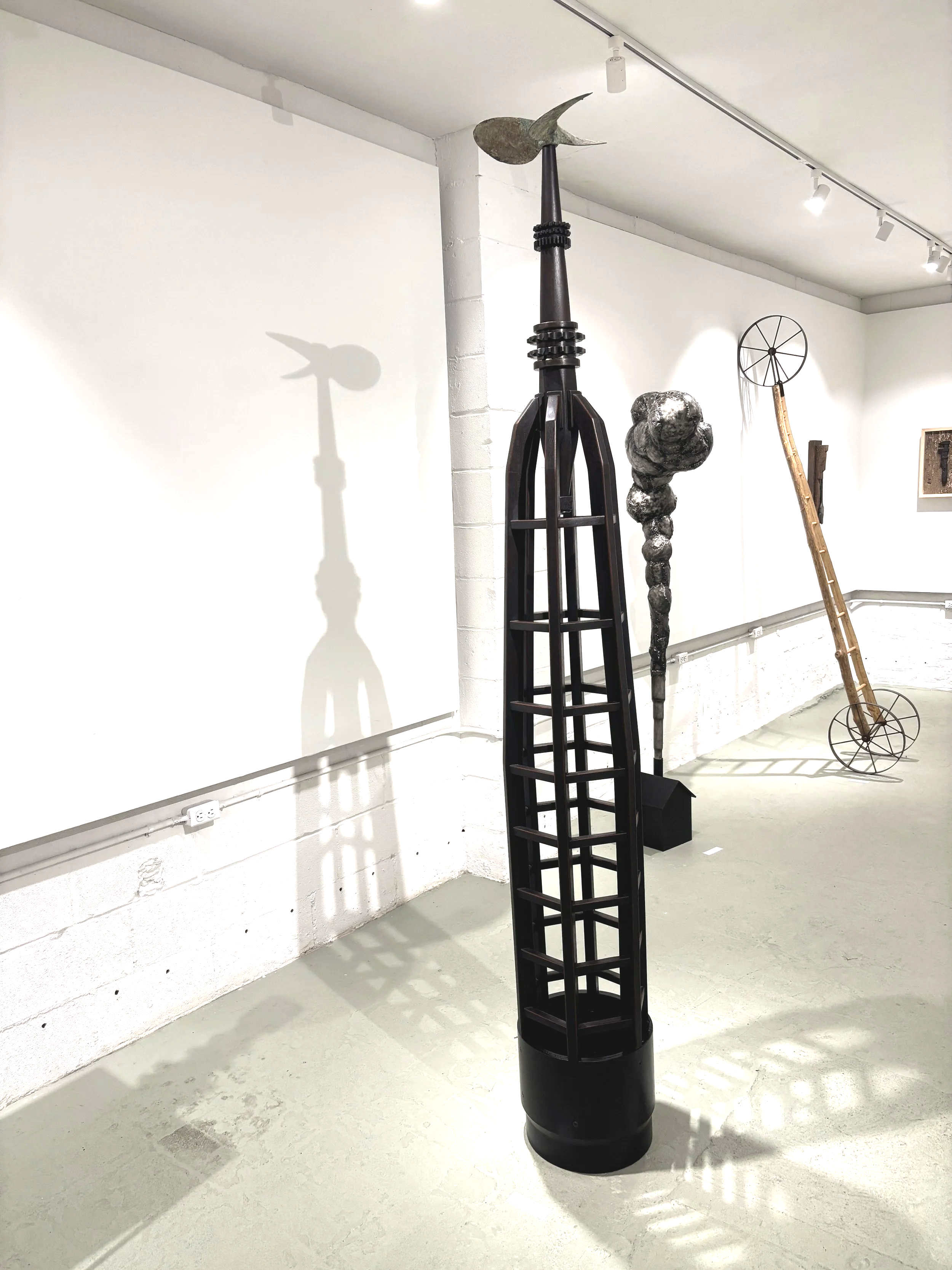 Thor Carlson
"Sommerset"
mahogany, steel, iron, bronze
$8900