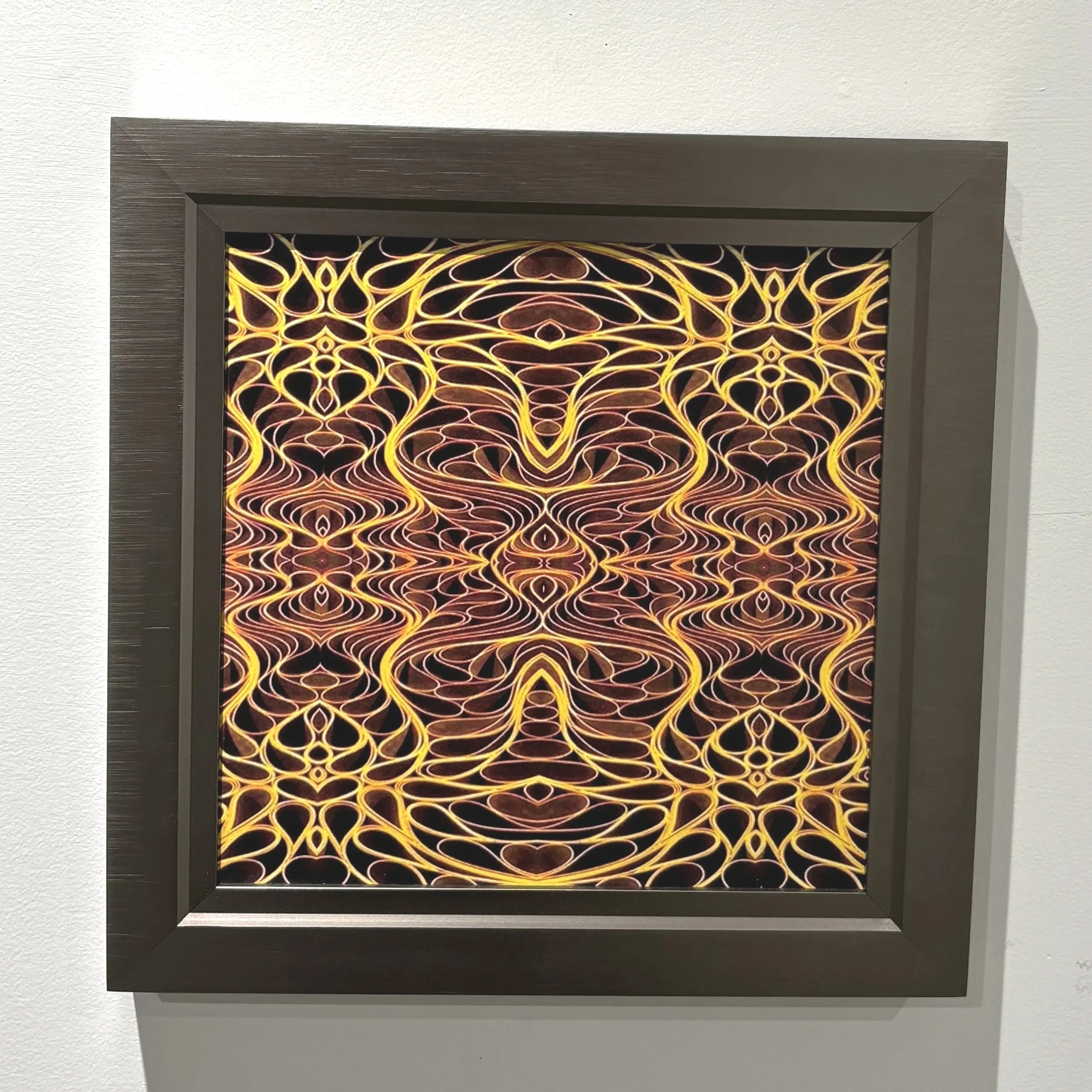 12 in square framed panel $175