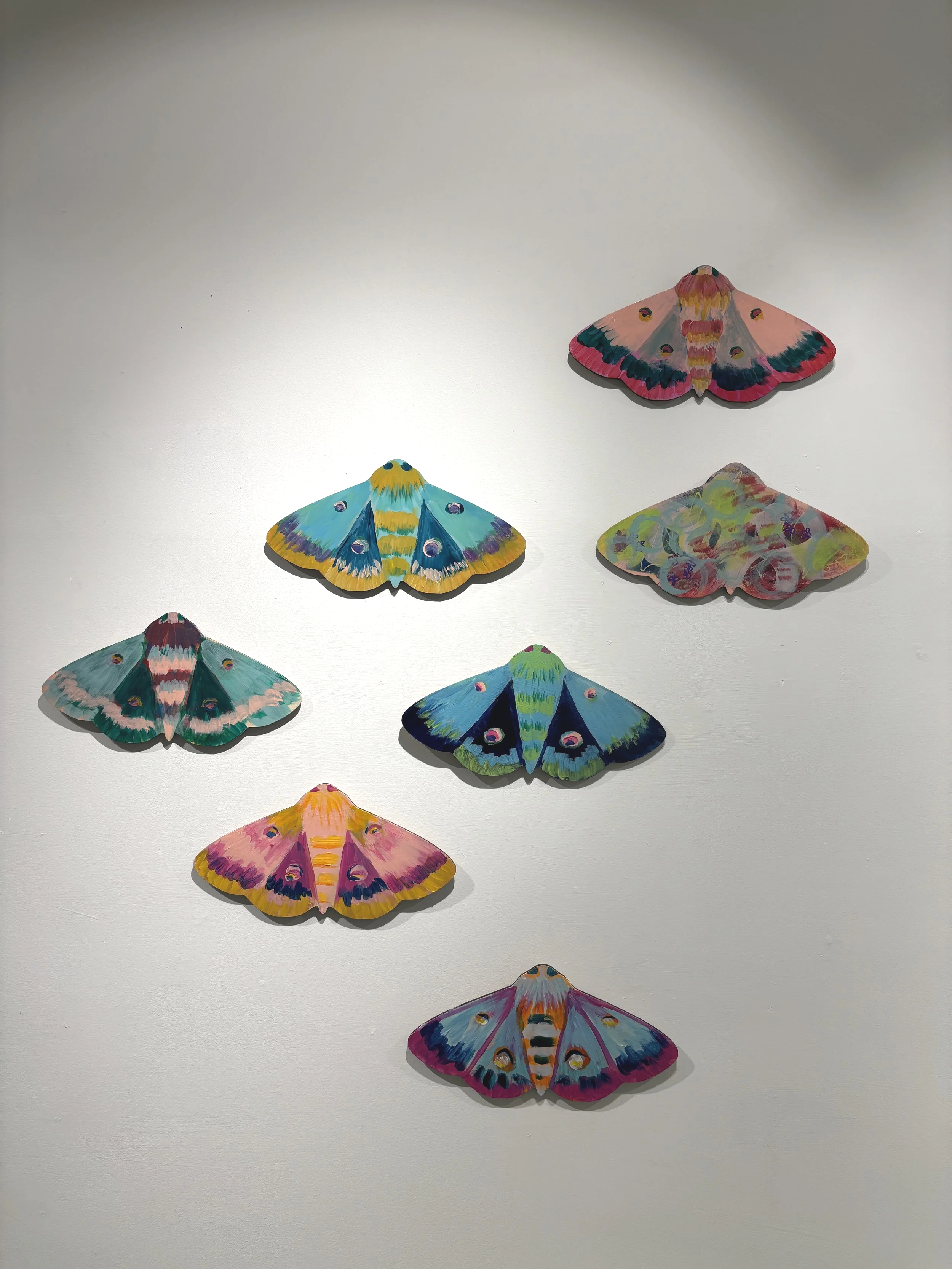 "The Nearby Wild Moths" $100 each
