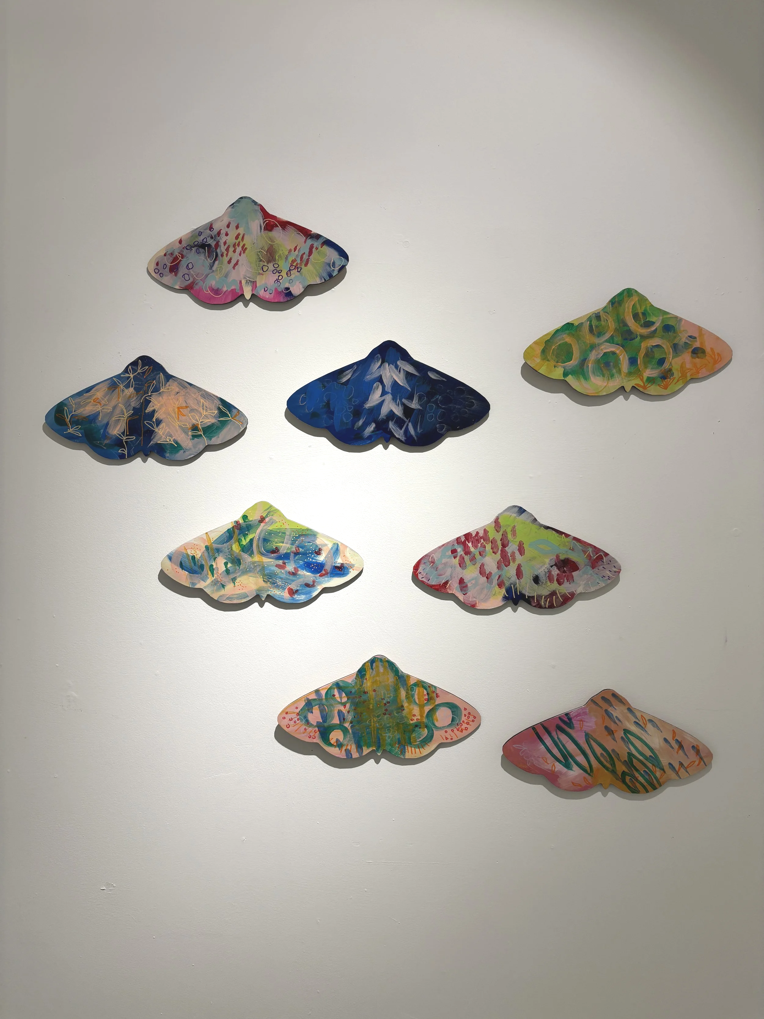 "The Nearby Wild Moths" $100 each