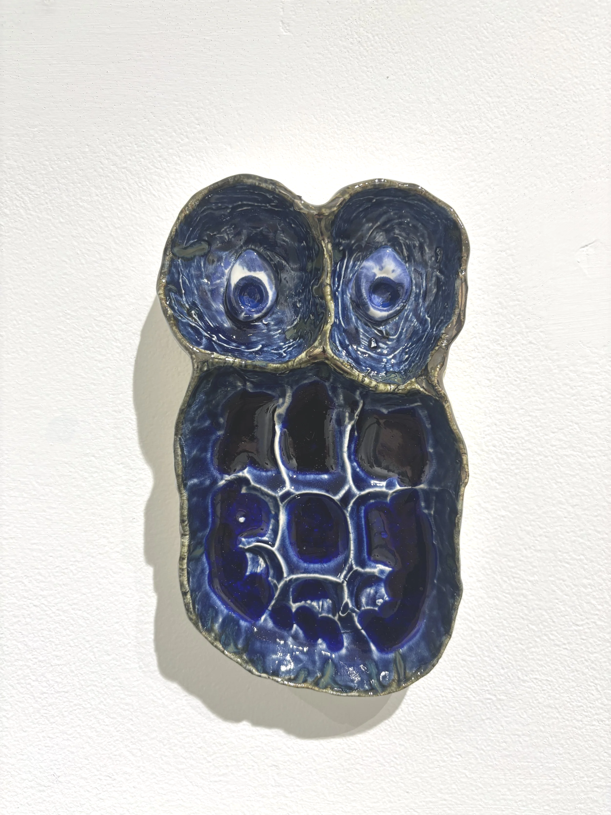 "Blue owls of wonder they make my dreams sing and dance. To me they are home" $200 each