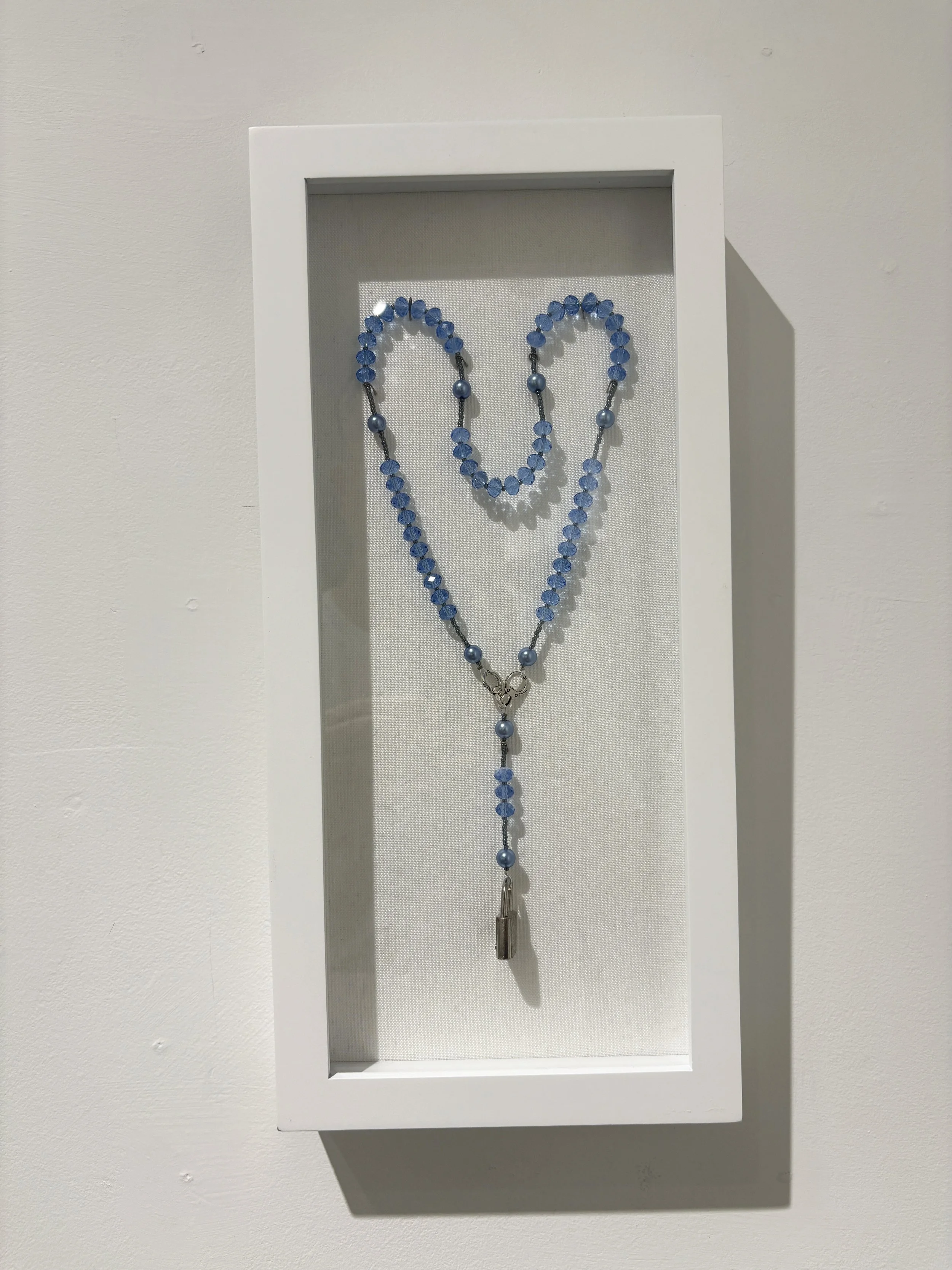 "Locked in Preyer (blue)"
Discarded DIY rosery kit, and lock
$450.