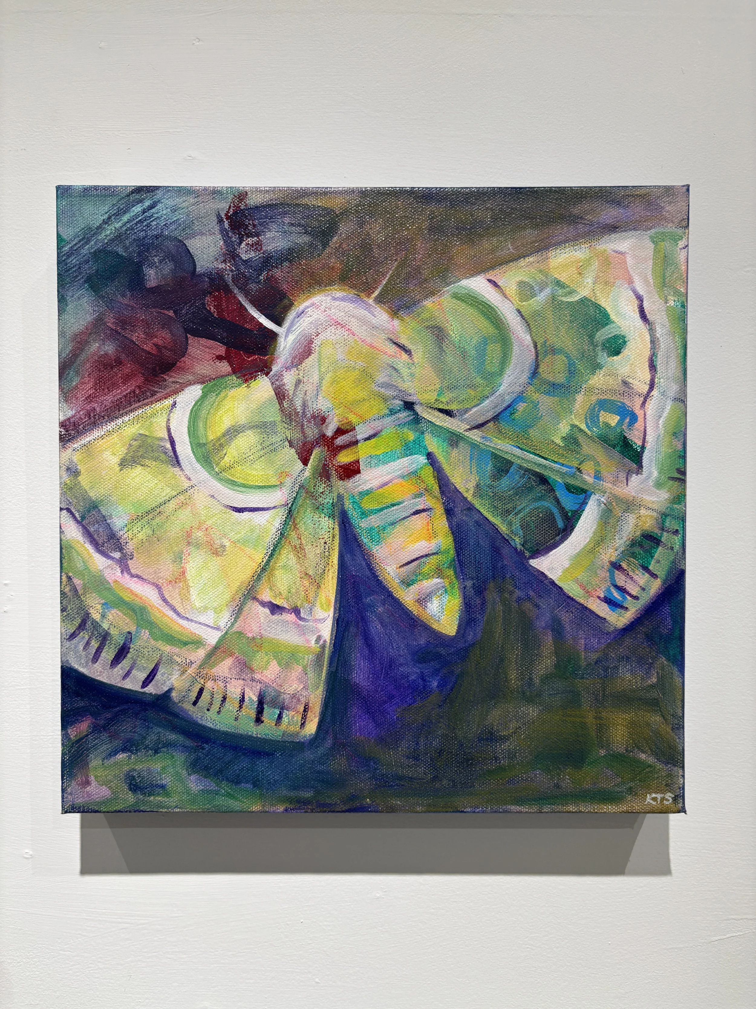 "Lime Green Moth" $300
12x12