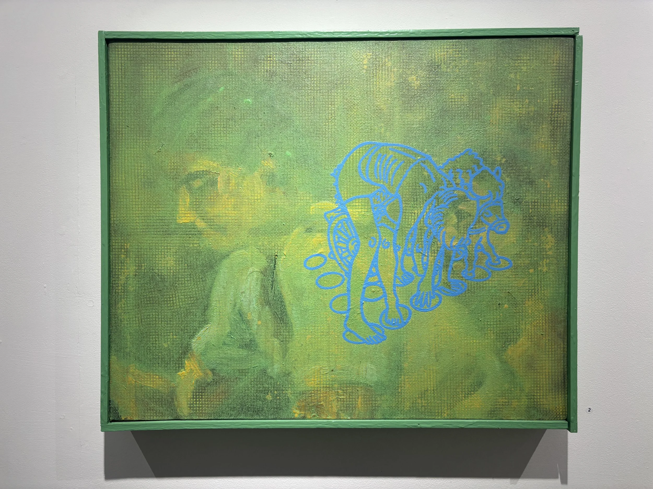 2. "Torcedor!"
oil, latex, and polyacrylic on stretched canvas with artist-made frame
$2450.00