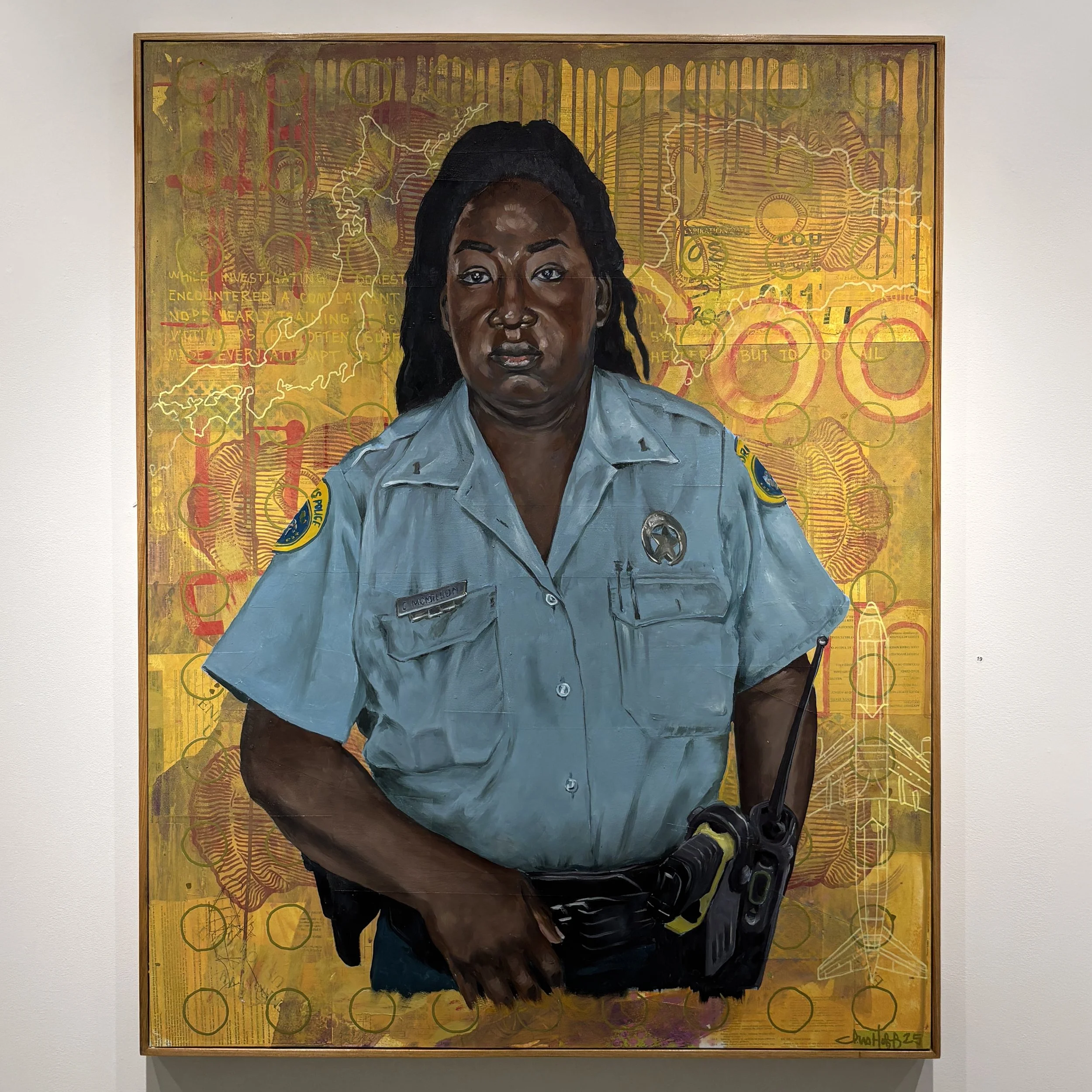 "Traveler" (Costume Series) Oil and Mixed Media $5000 49'x38'
