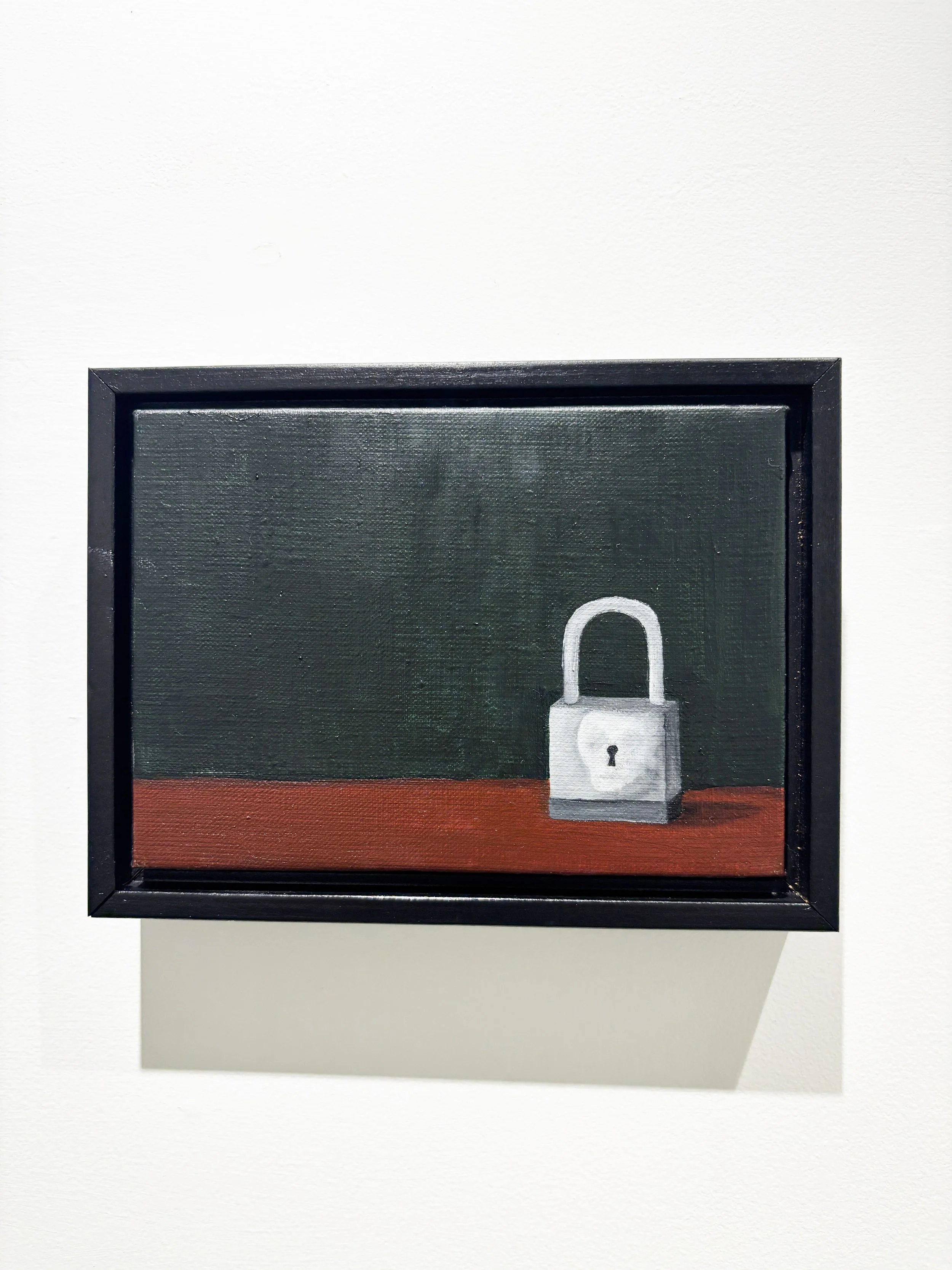 "Death Lock"
oil on linen
4" X 7"
$400.