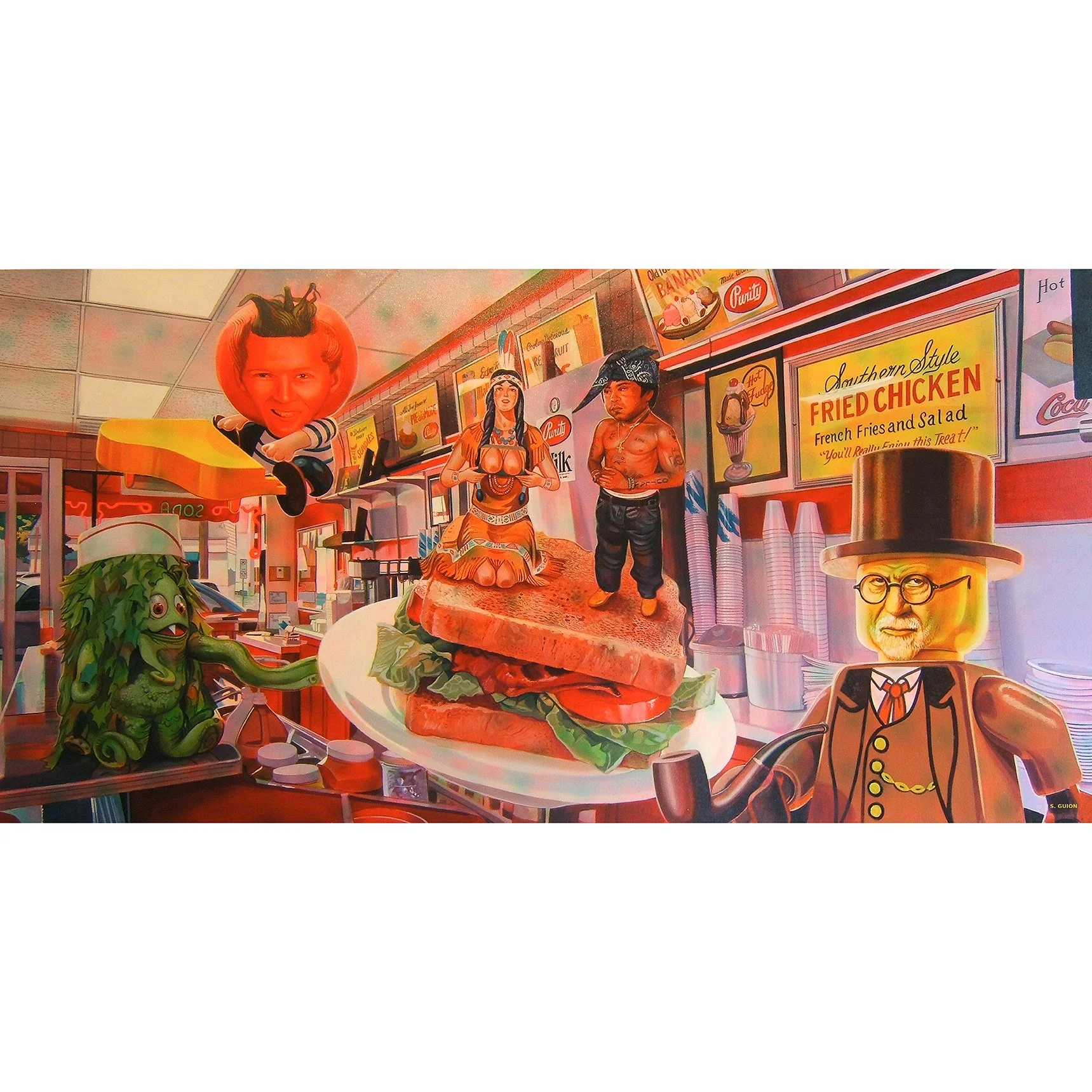 #25 "LEGO MY EGO"
GICLEE’ ON CANVAS
24” X 12”  $600
