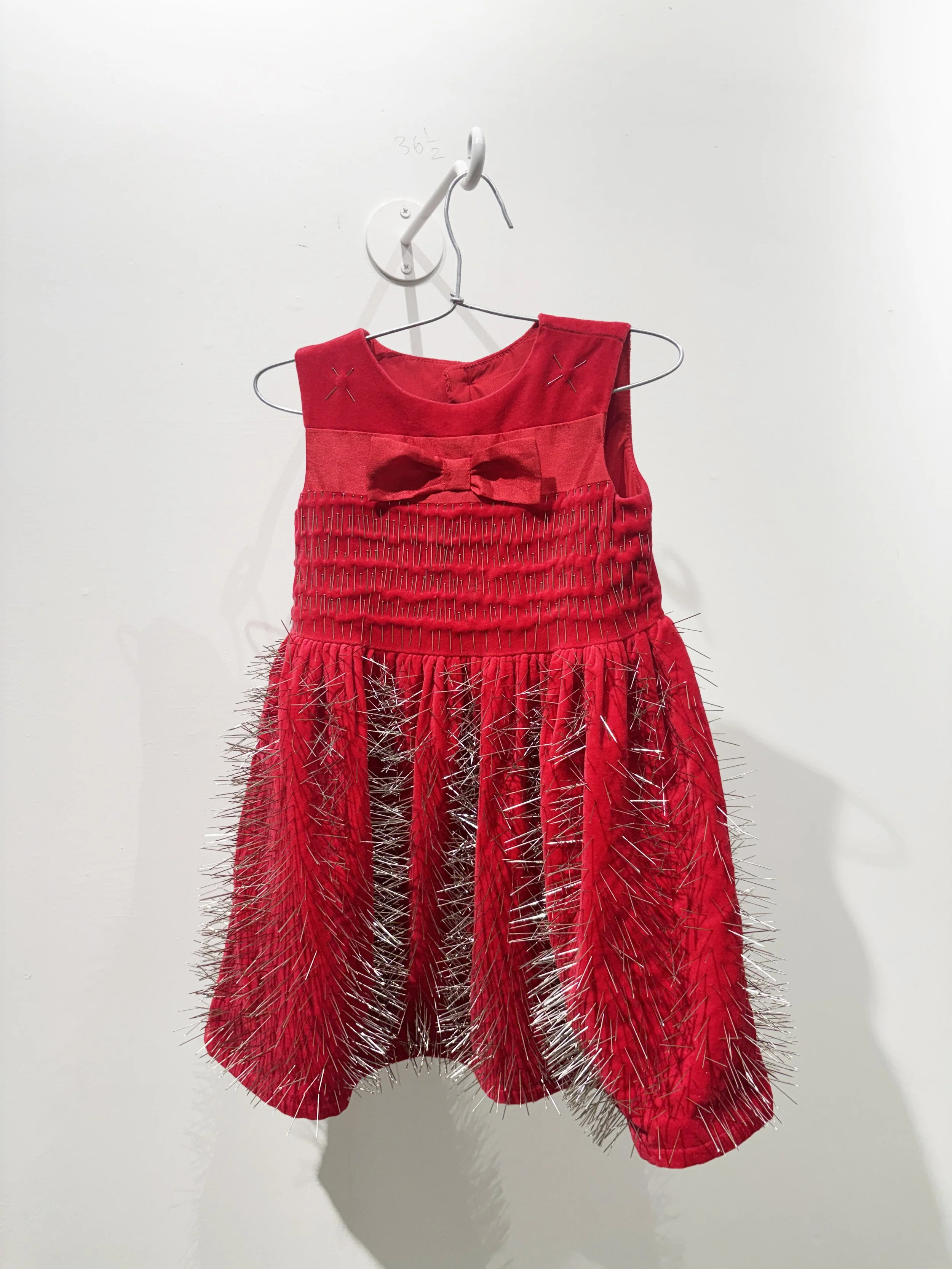 "5,853 Pricks"
discarded dress, notions
$2800.