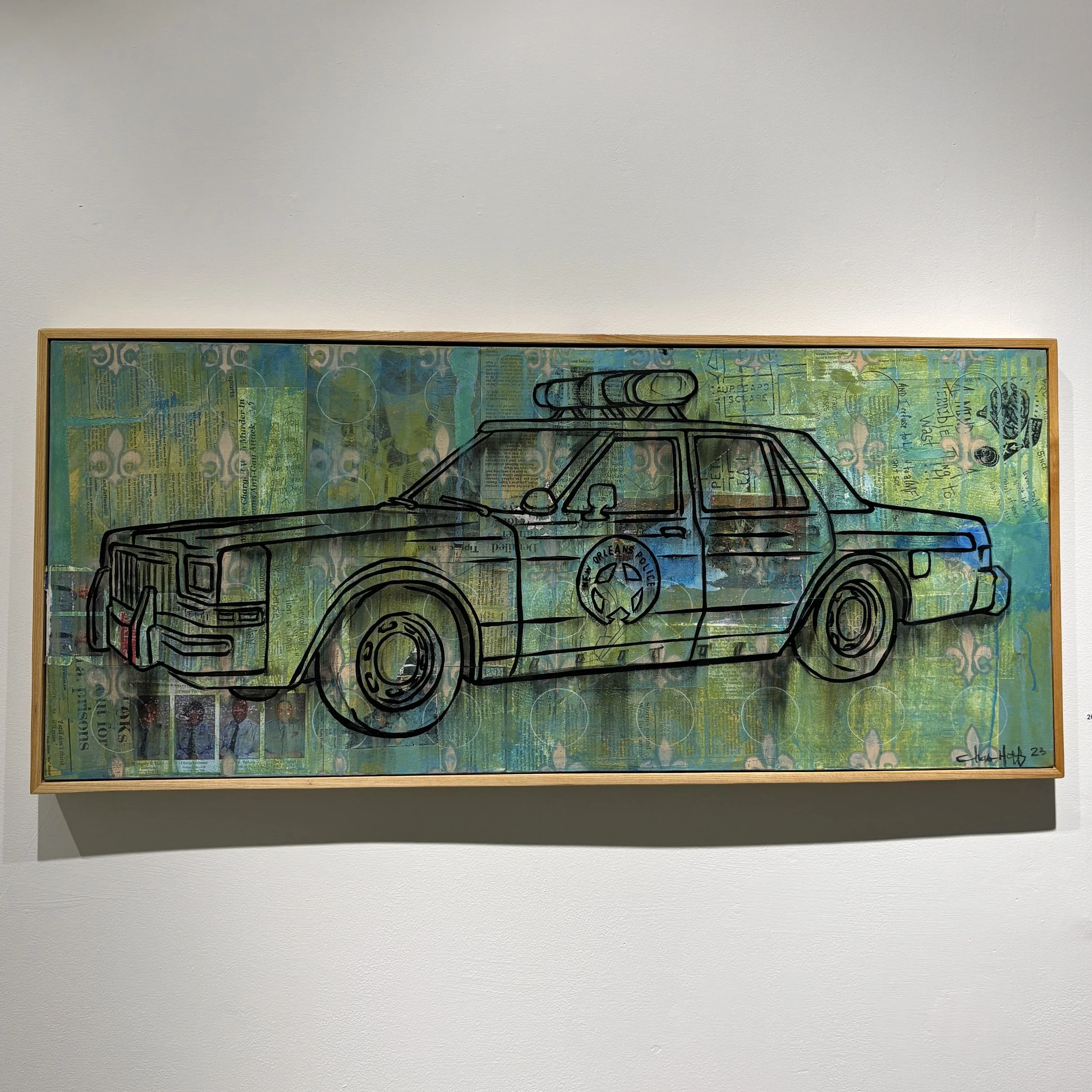"Ghost Ship" Acrylic and Mixed Media $1800 17'x39' SOLD