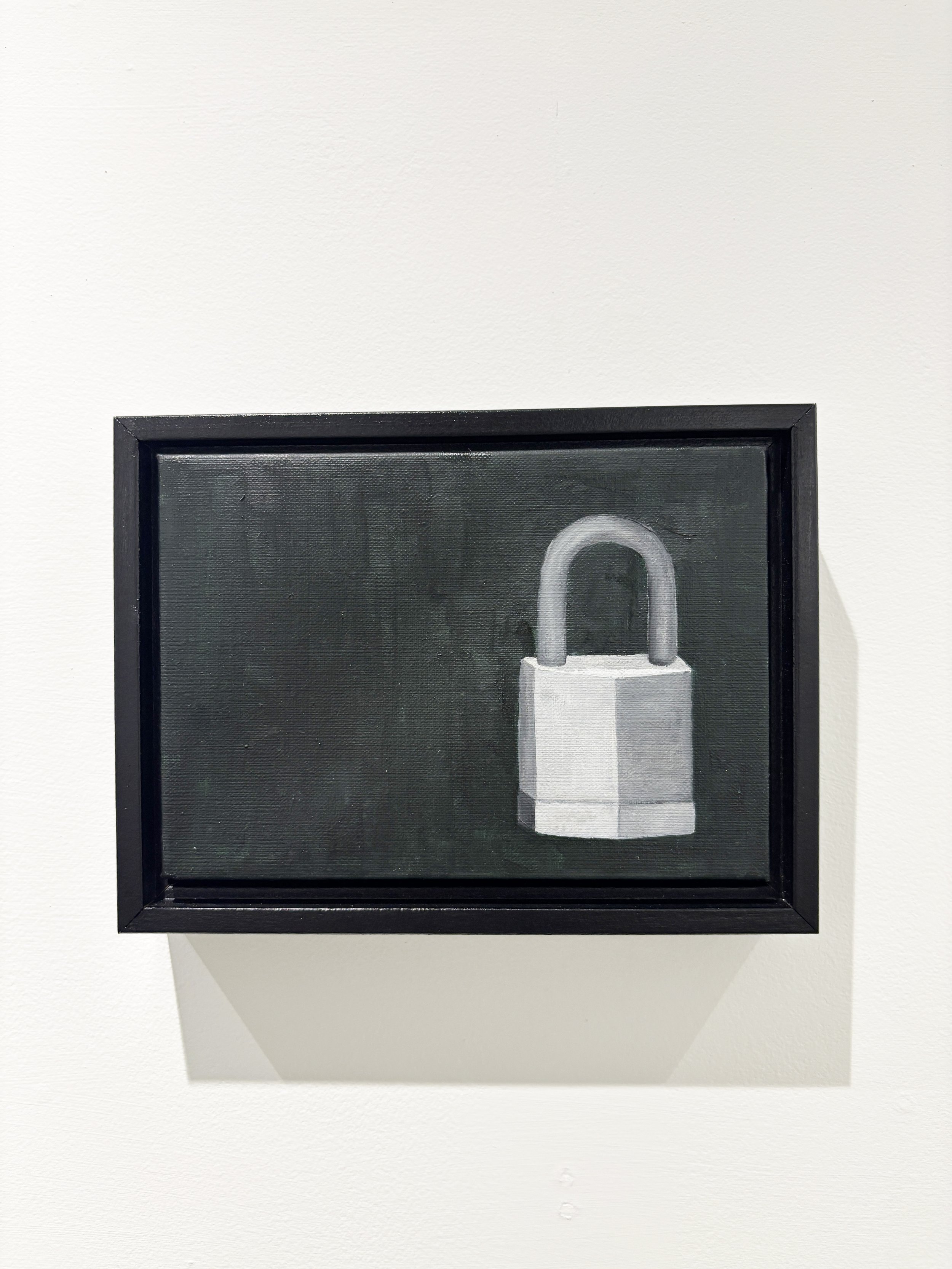 "Locked"
oil on linen
4" X 7"
$400.