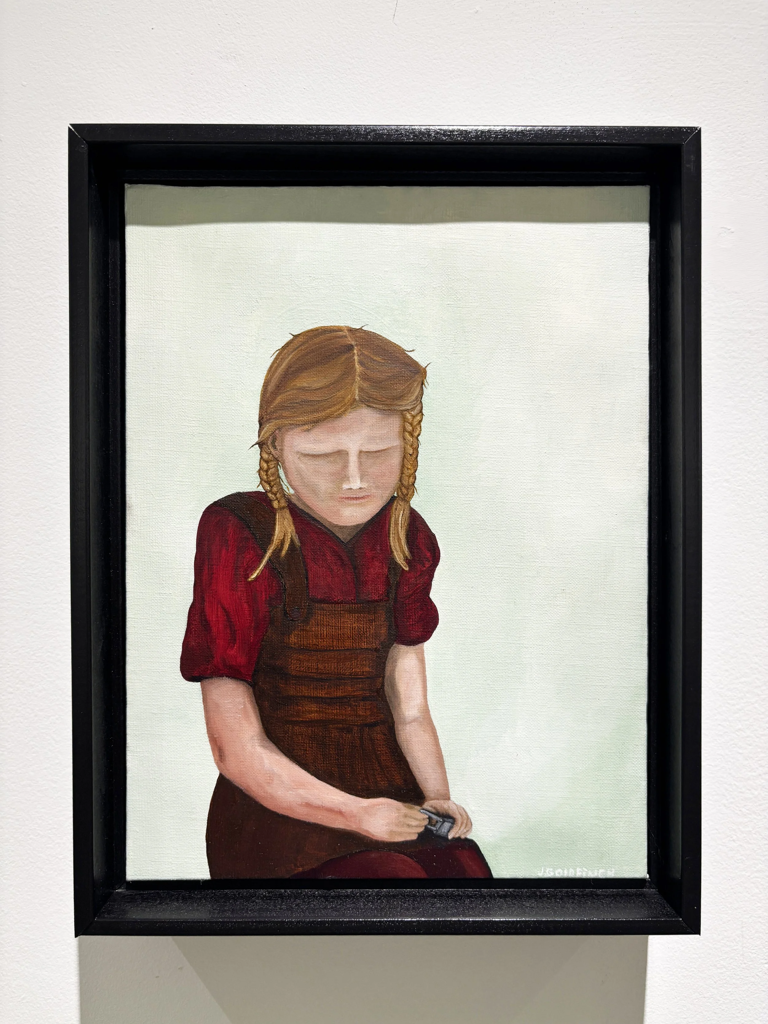 "Lock It Love"
oil on linen
9" x 12"
$2000.