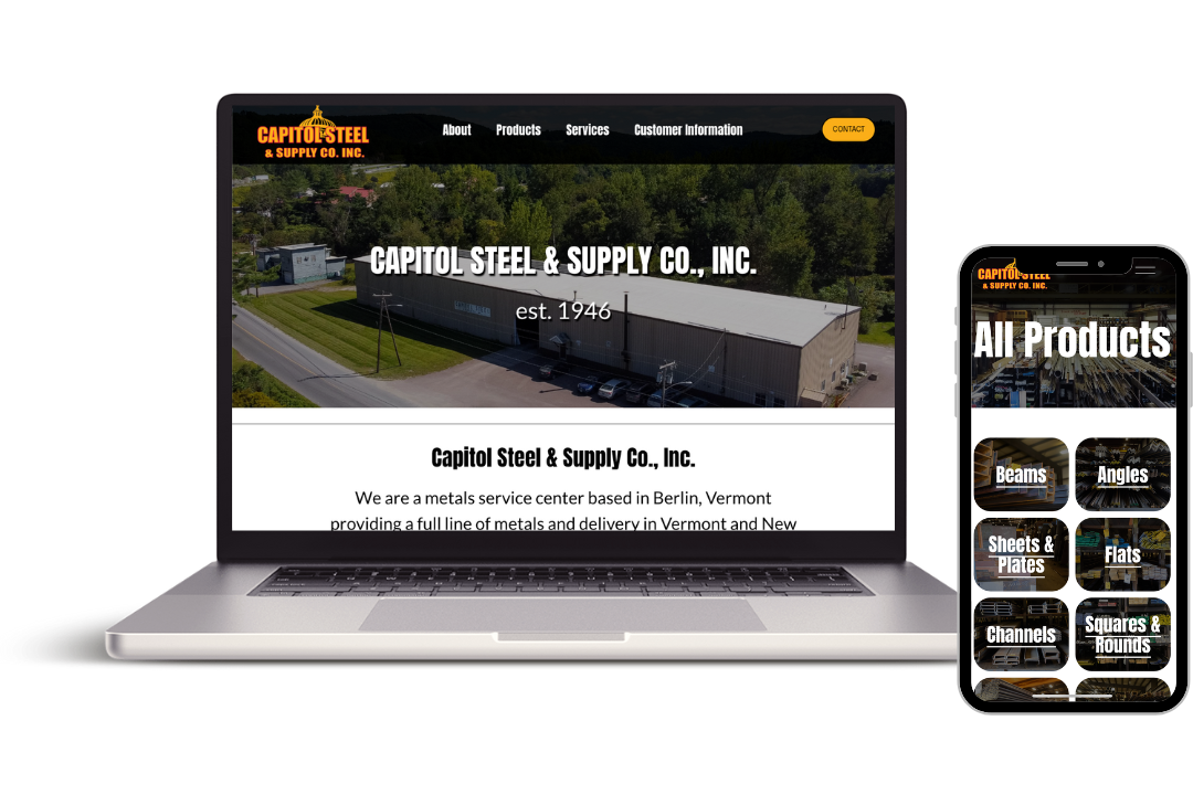 Vermont web design example