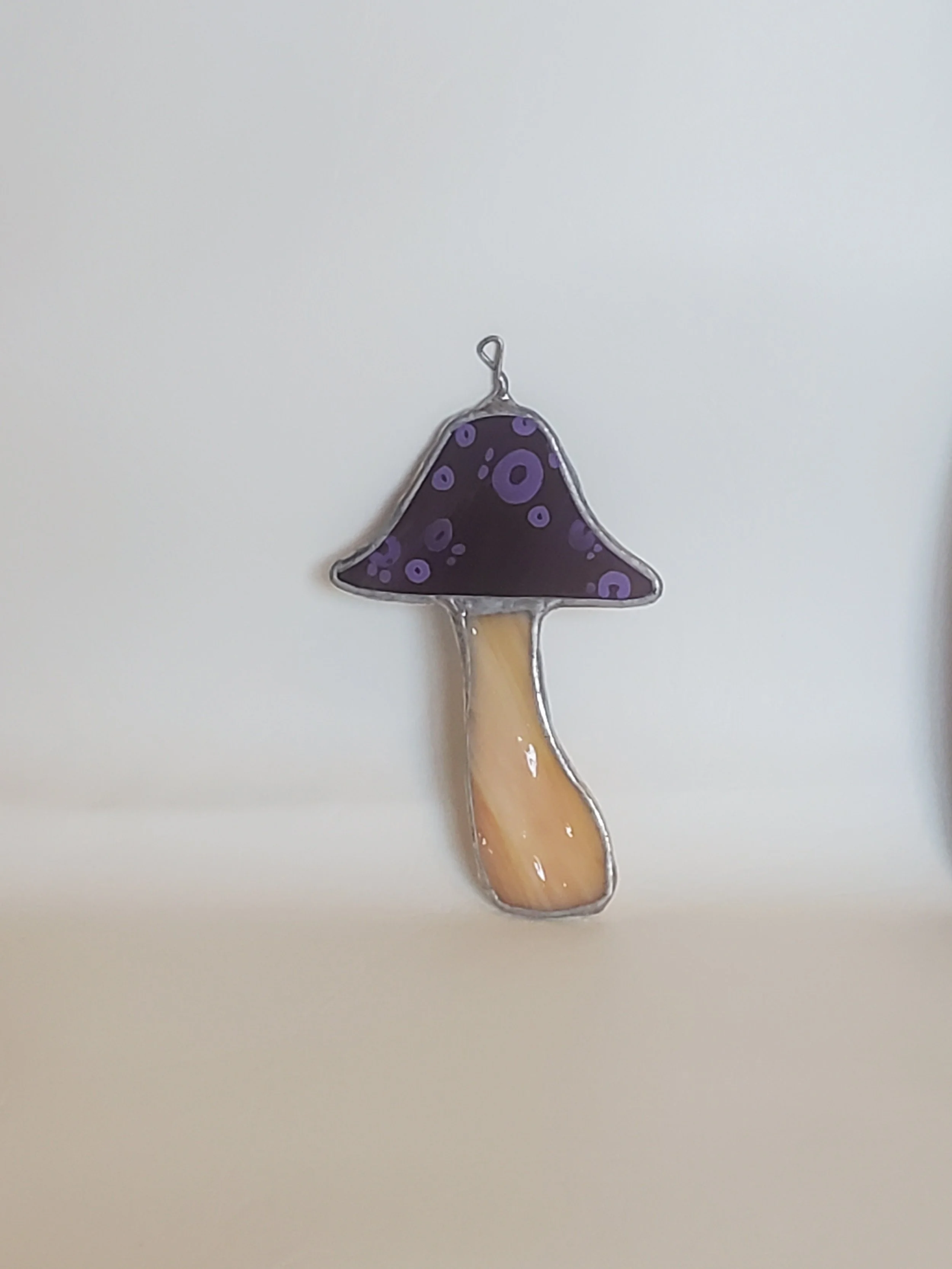 Vibrant Mushroom - Stained Glass  Ornaments