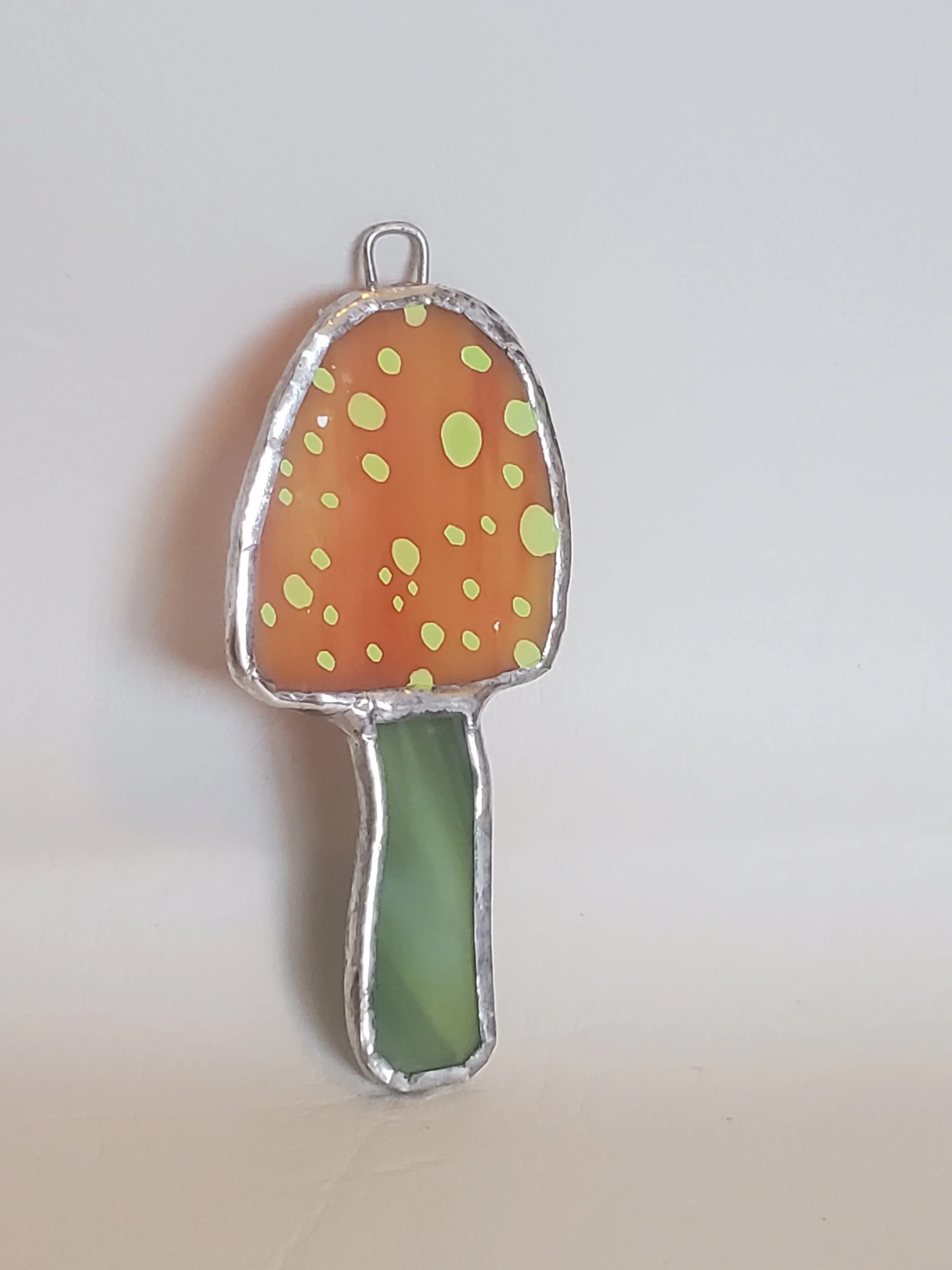 Vibrant Mushroom - Stained Glass  Ornaments