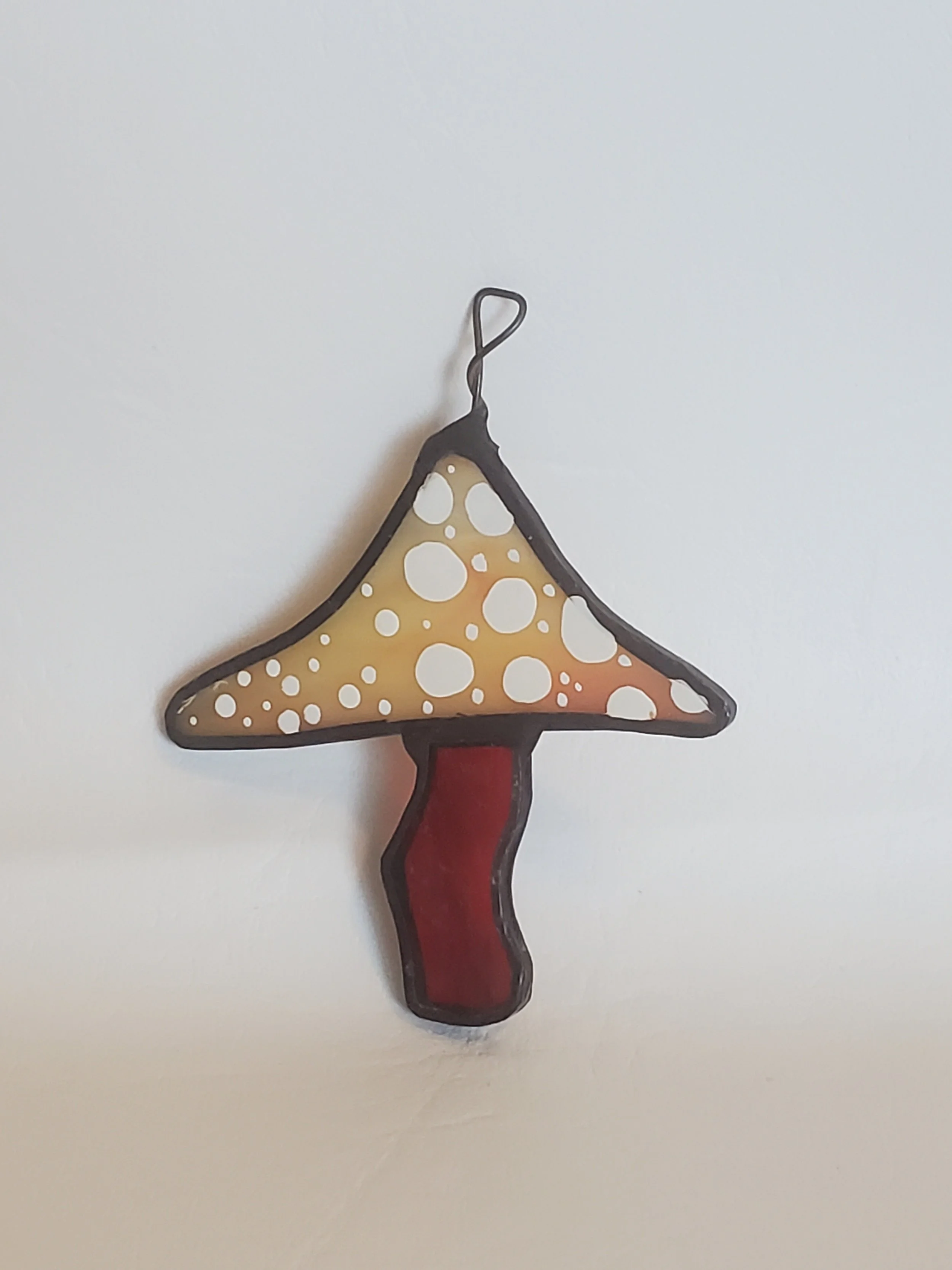 Vibrant Mushroom - Stained Glass  Ornaments