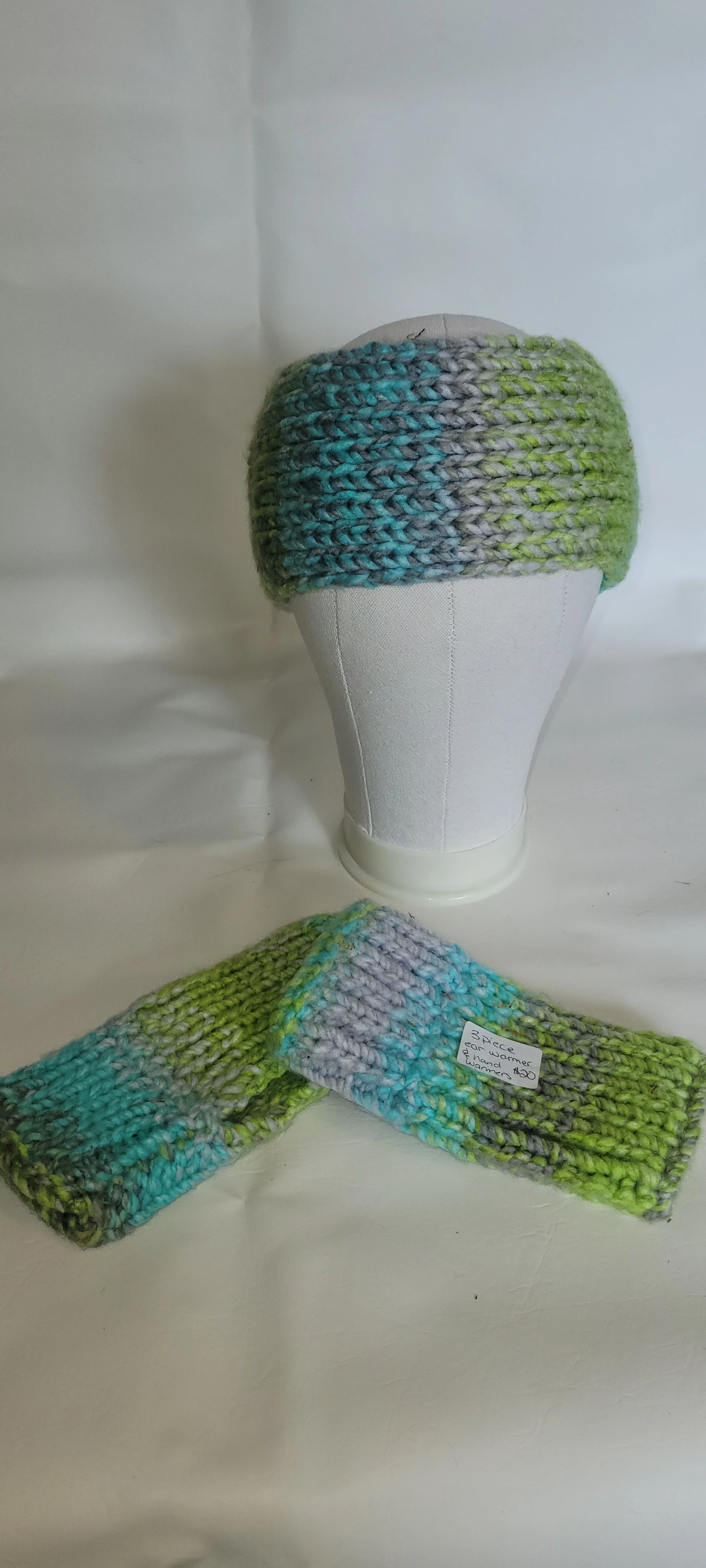 Colorful Handcrafted Ear Warmer & Fingerless Gloves