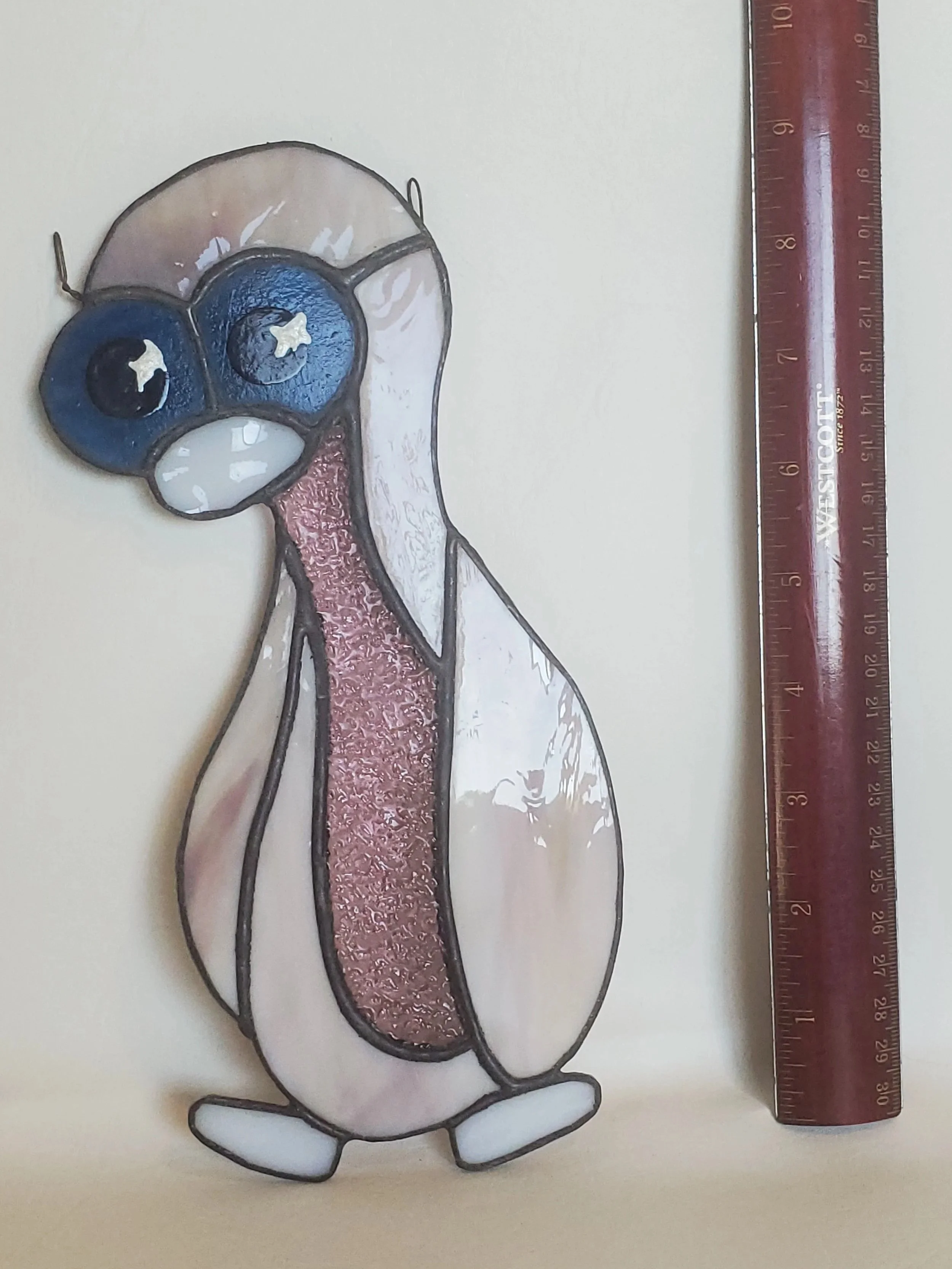 Lonely Penguin - Stained Glass Decor