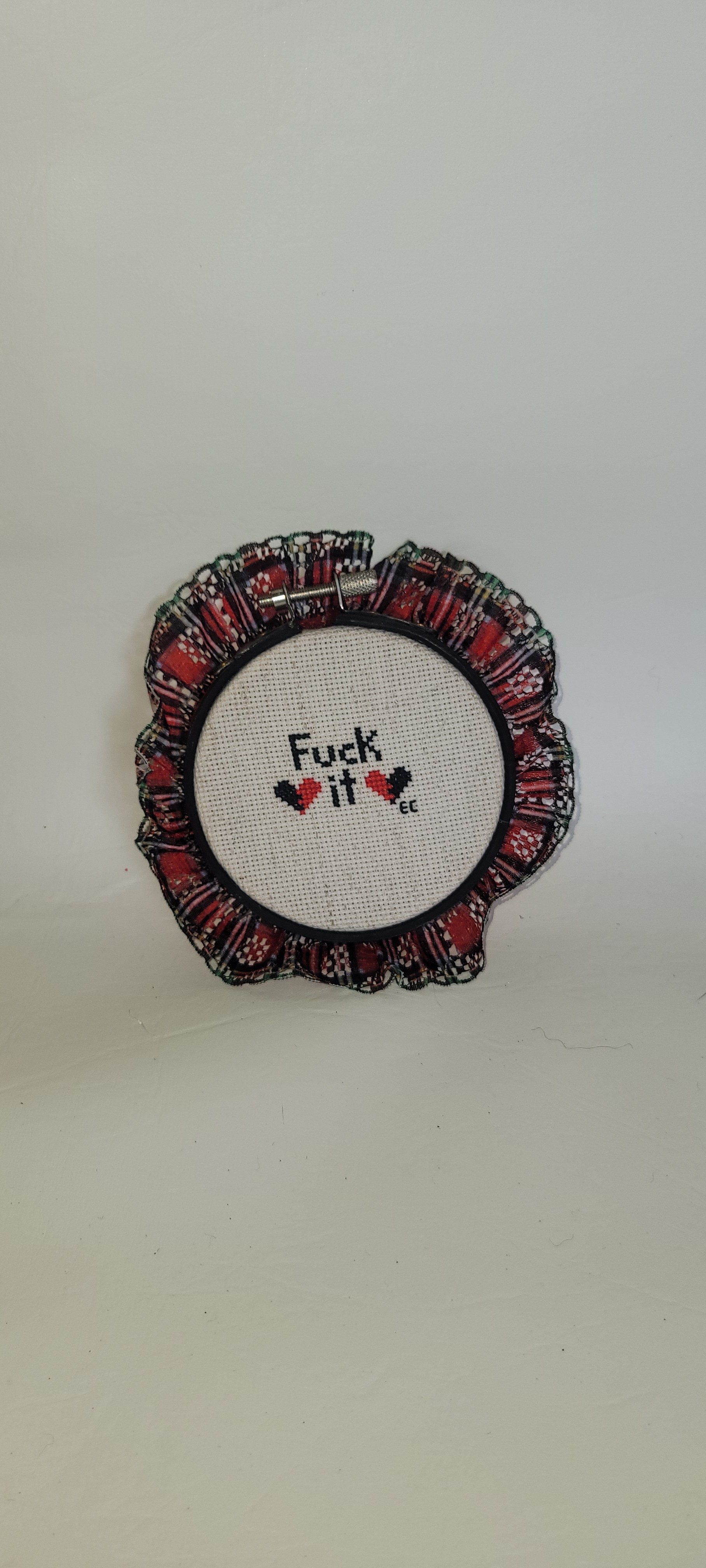 'F-It' Cross-Stitch Art
