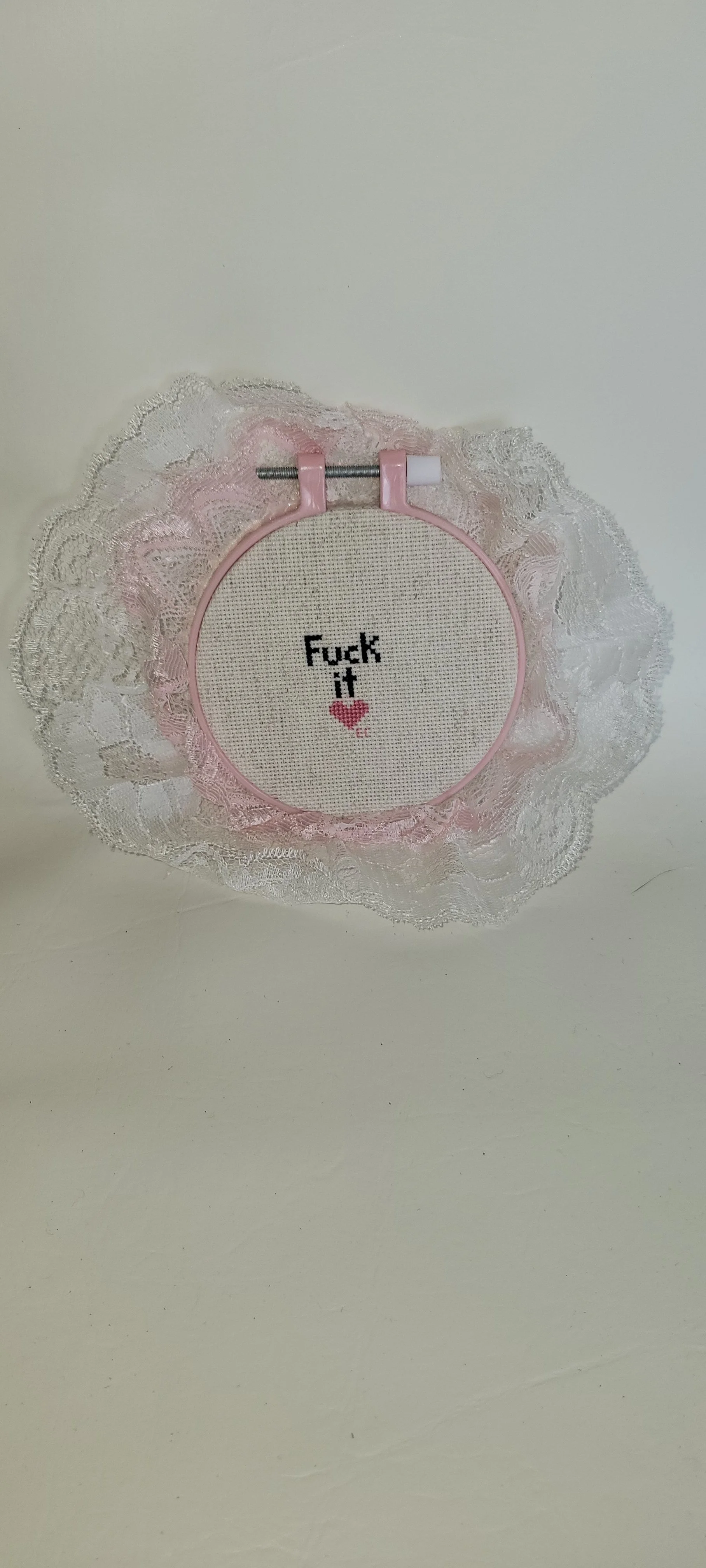 Cheeky Cross-Stitch Wall Décor