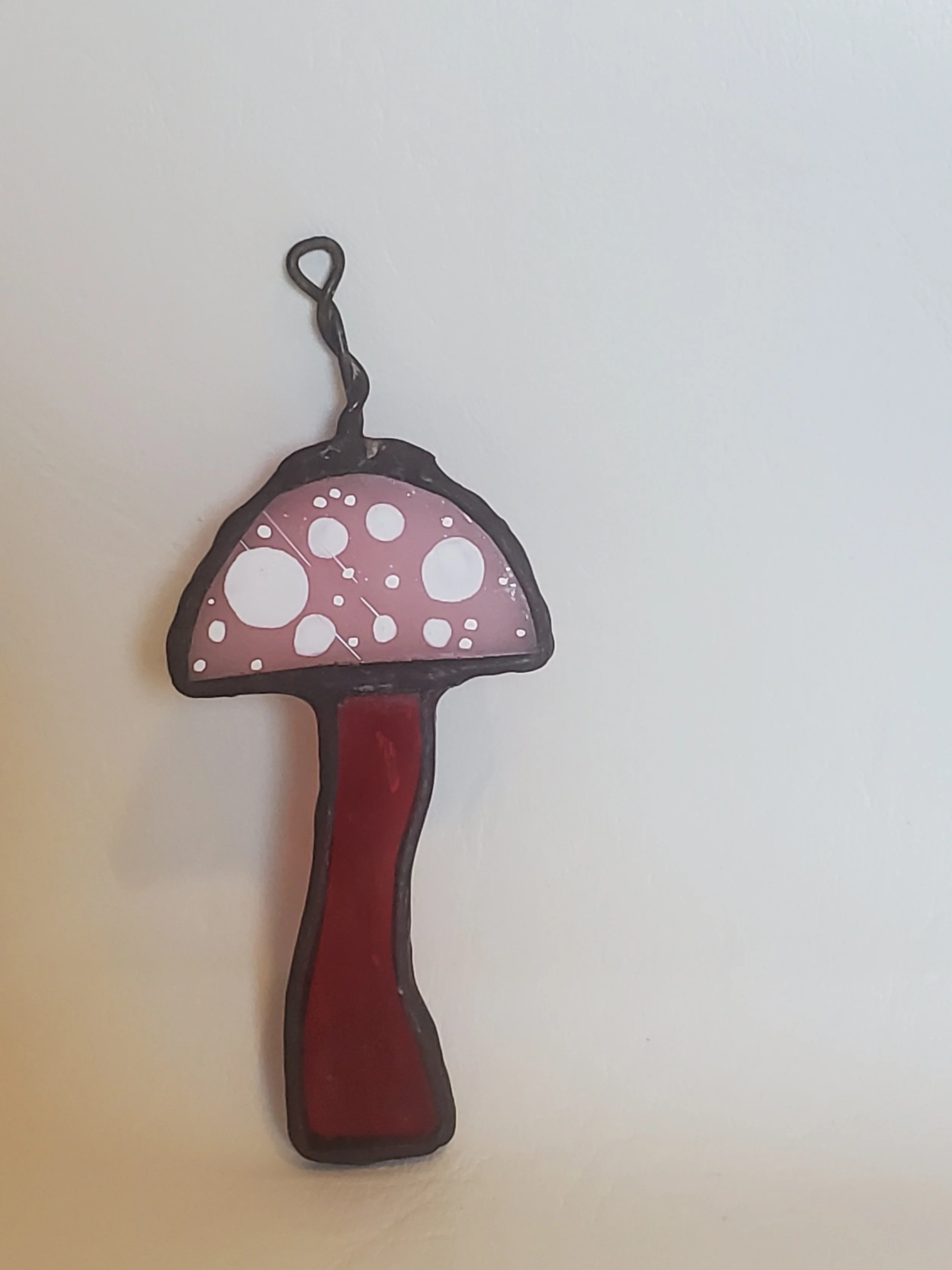 Vibrant Mushroom - Stained Glass  Ornaments