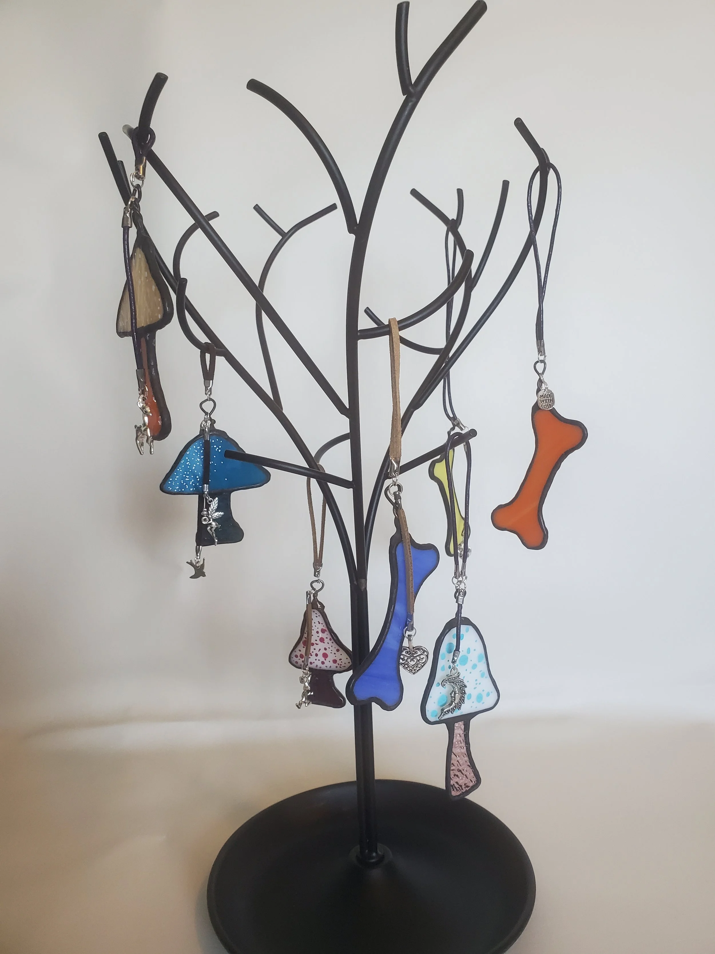 Lucky Bone - Stained Glass Keychain