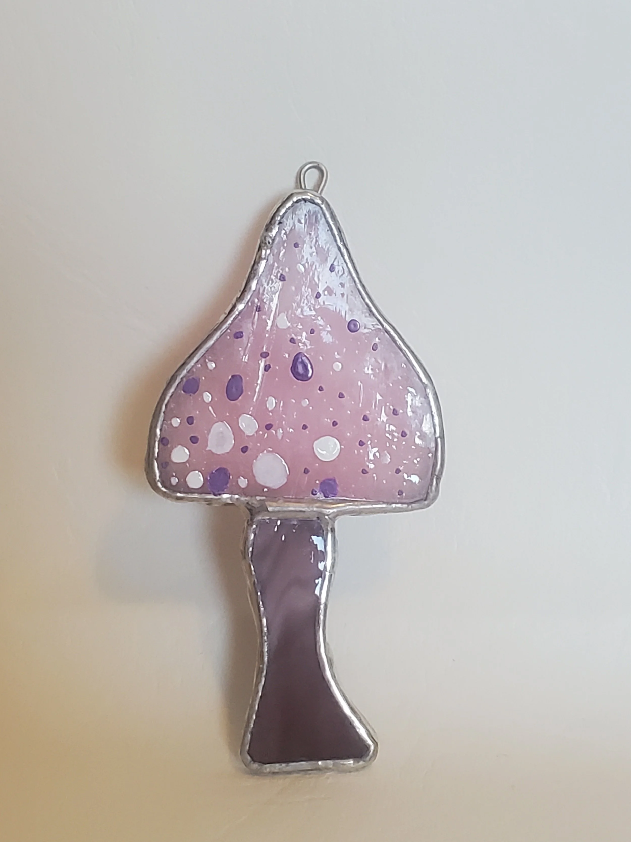 Vibrant Mushroom - Stained Glass  Ornaments