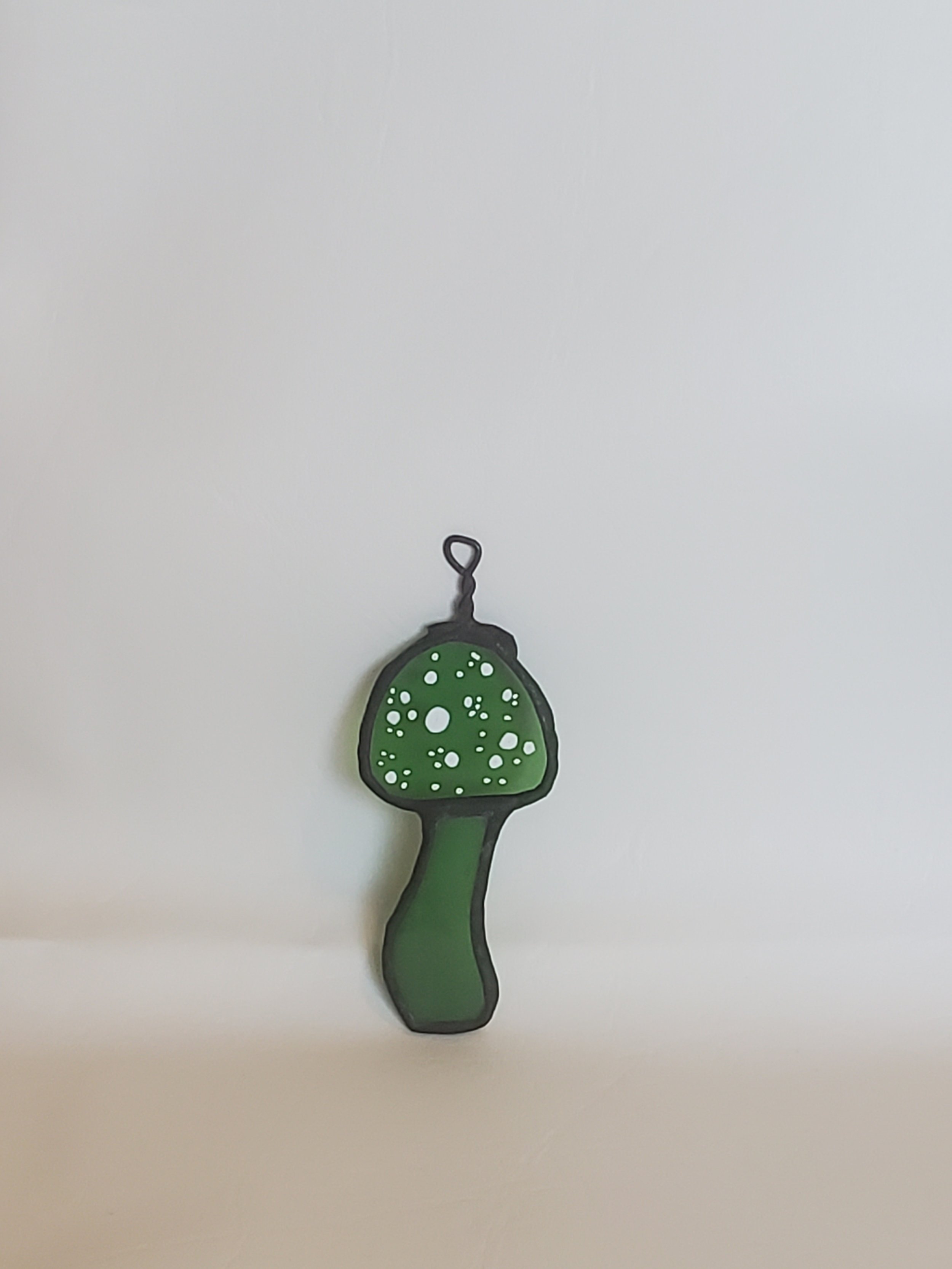 Vibrant Mushroom - Stained Glass  Ornaments