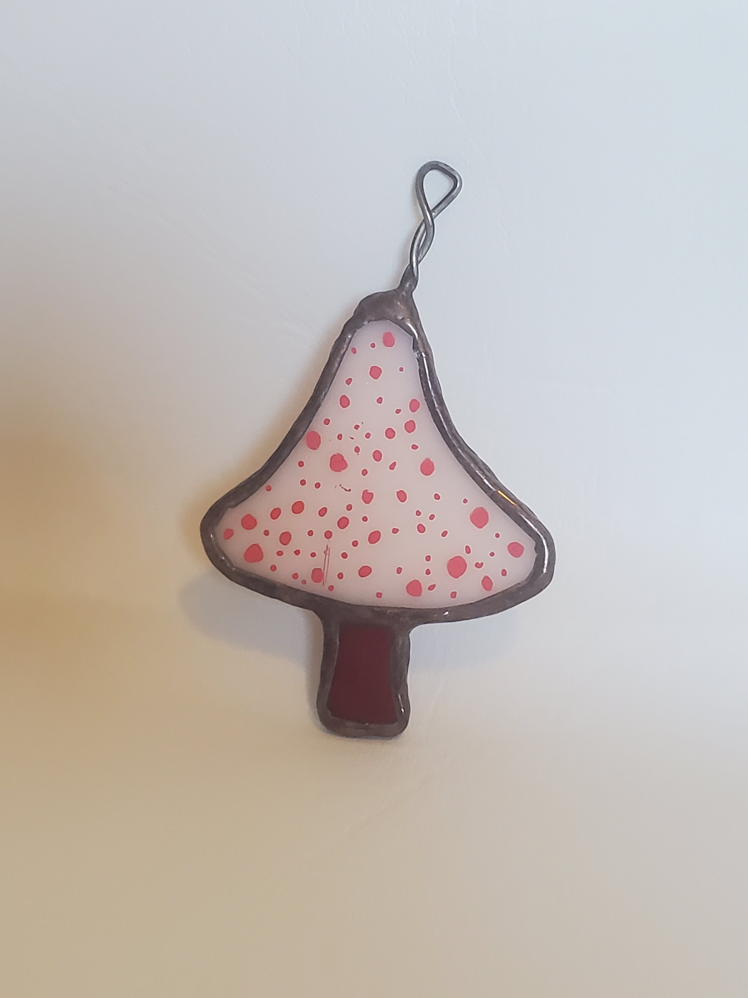 Vibrant Mushroom - Stained Glass  Ornaments