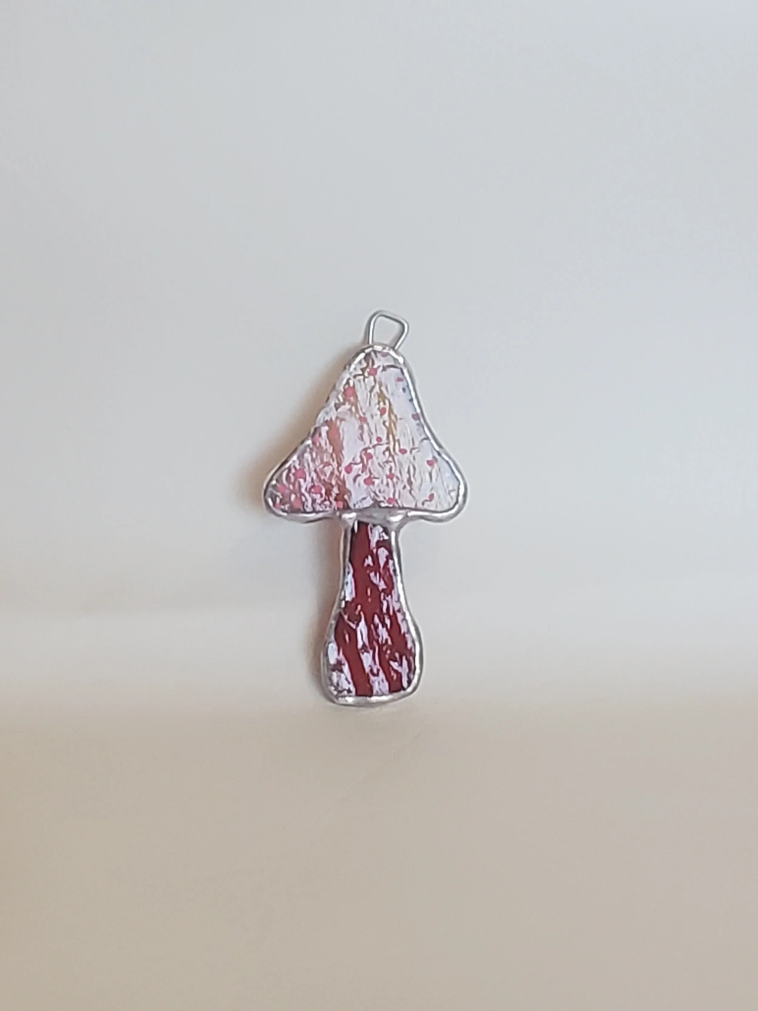 Vibrant Mushroom - Stained Glass  Ornaments