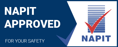 NAPIT Approved logo with a red checkmark and blue text on a dark blue background