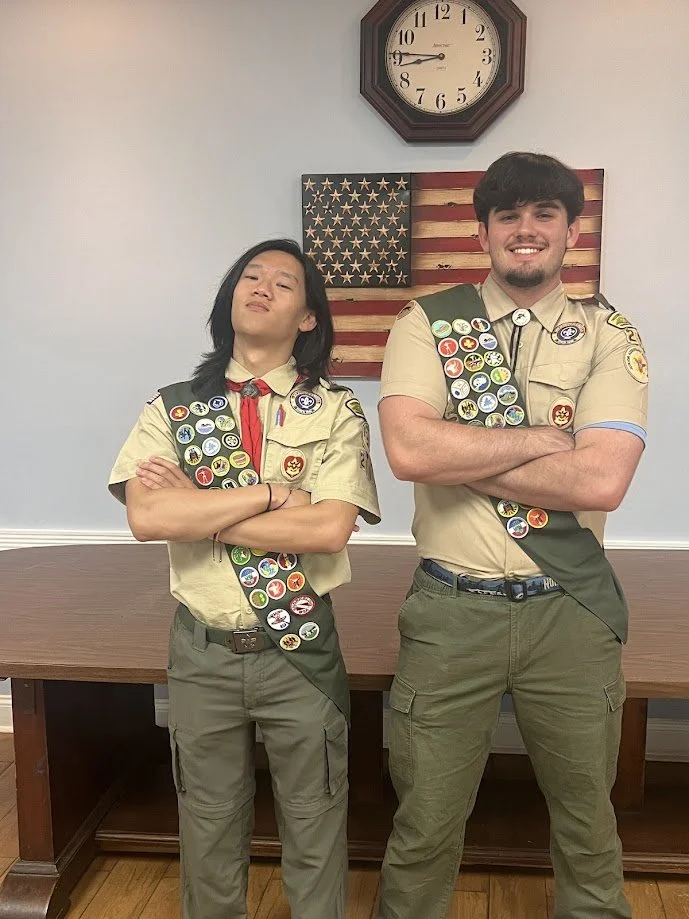 Brian Keating and Michael Chao: Two New Eagle Scouts from Troop 201