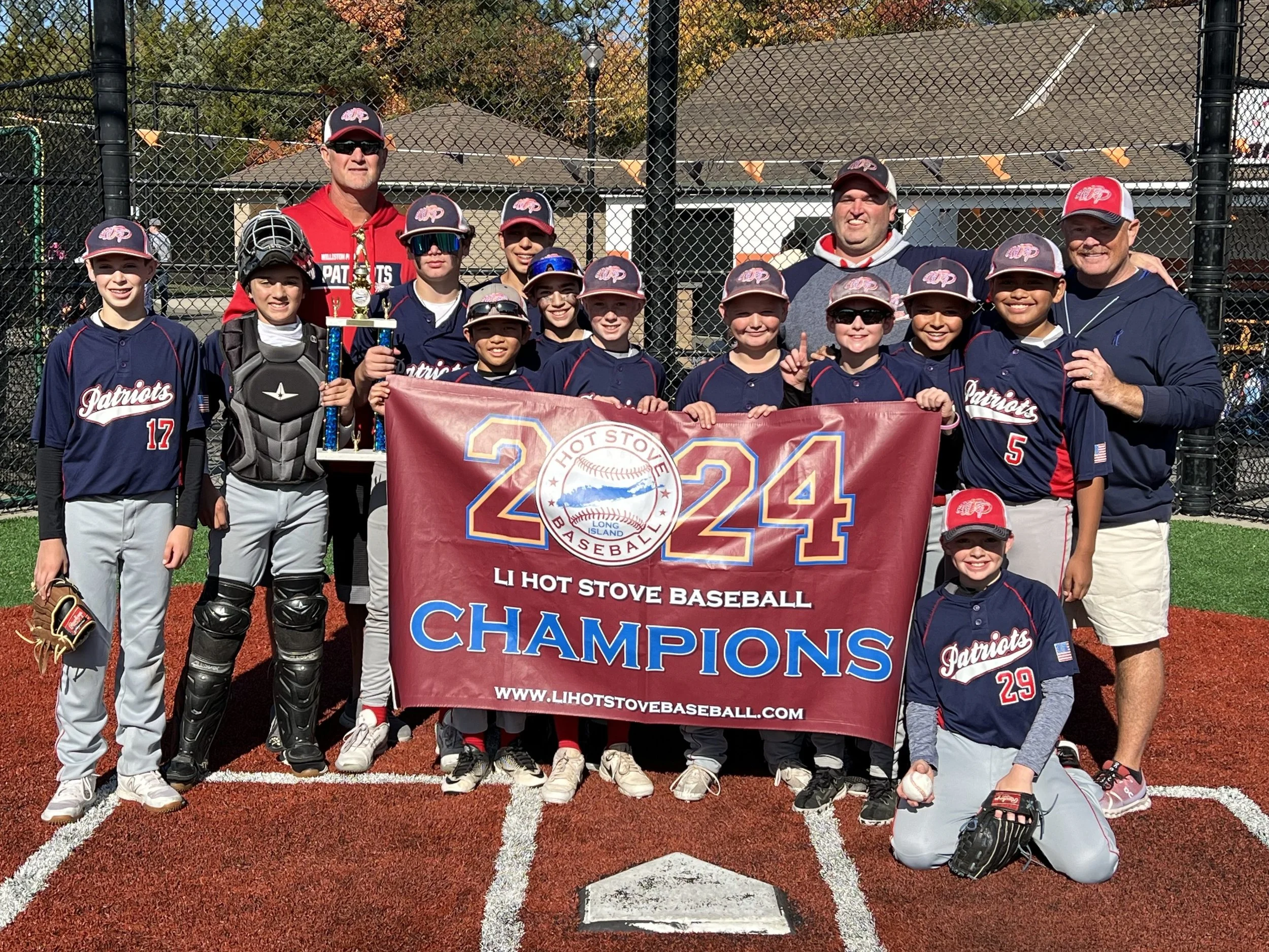 Williston Park Patriots Claim Hot Stove Fall Championship!