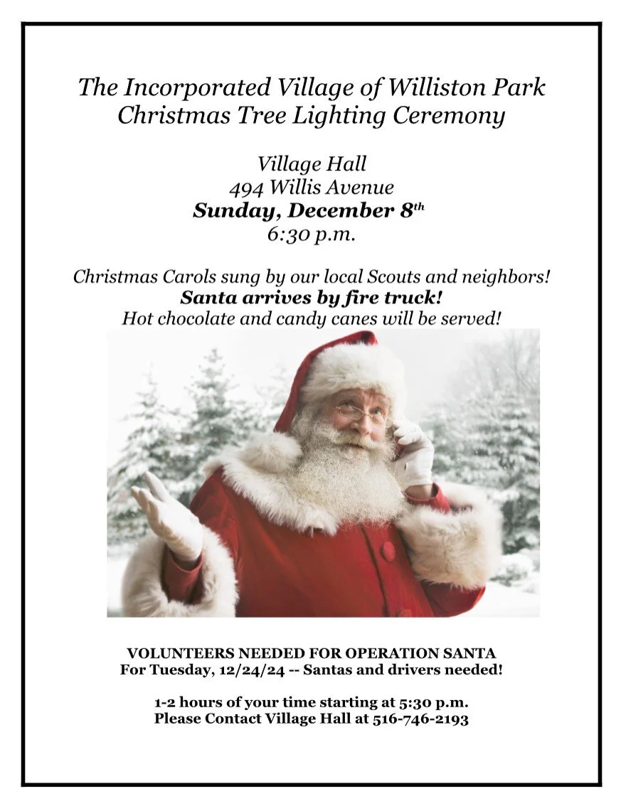 Join the Holiday Cheer in Williston Park! 🎄