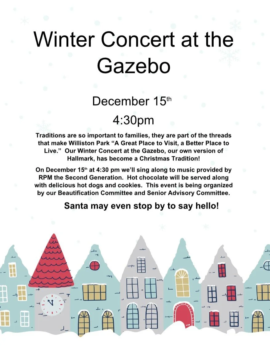 Join Us for the Winter Concert at the Gazebo! 🎶
