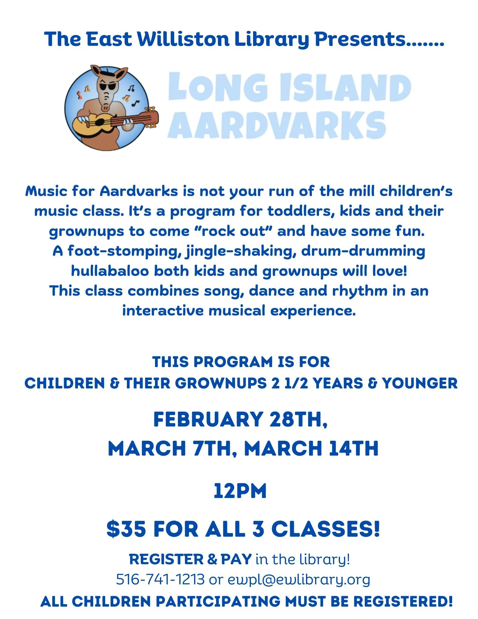 🎶 Rock Out with Long Island Aardvarks! 🎸
