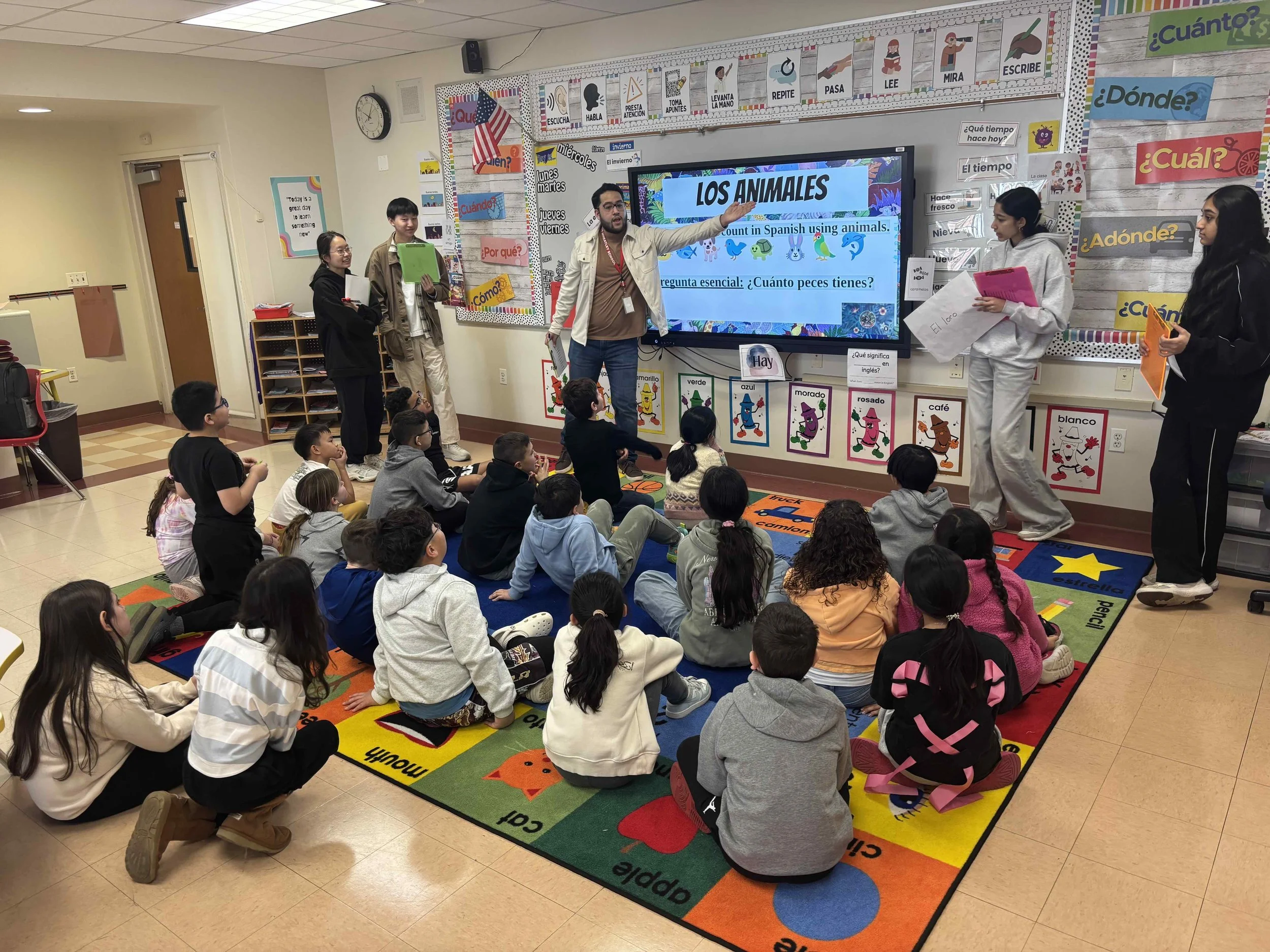 Wheatley and North Side Students Collaborate in Spanish Learning Experience