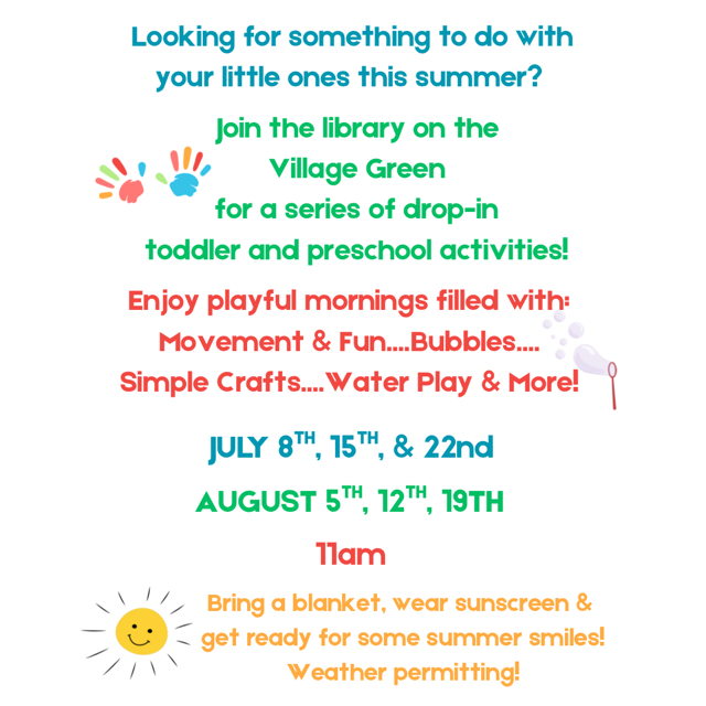 ☀️ Toddler Tuesdays on the Green