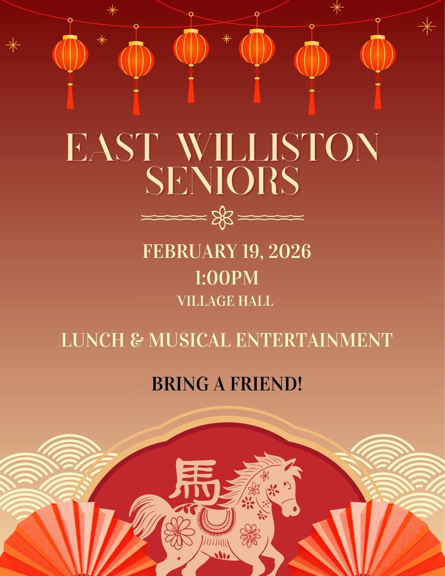 East Williston Seniors Lunar New Year Celebration