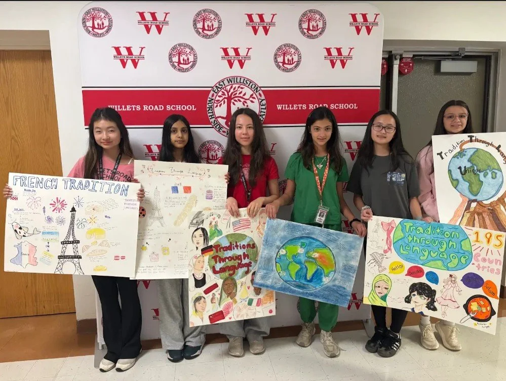 East Williston Students Earn Honors in Long Island Language Teachers Poster Contest