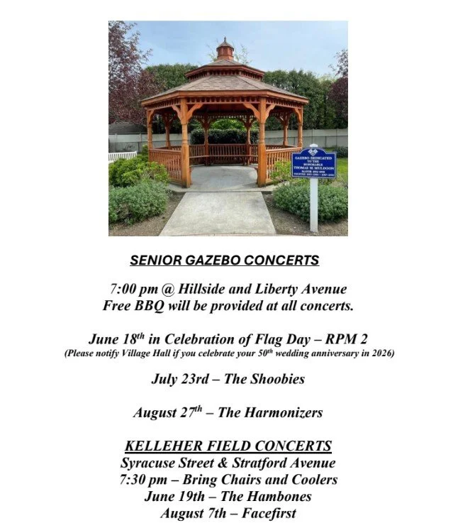 Williston Park Announces Summer Concert Series