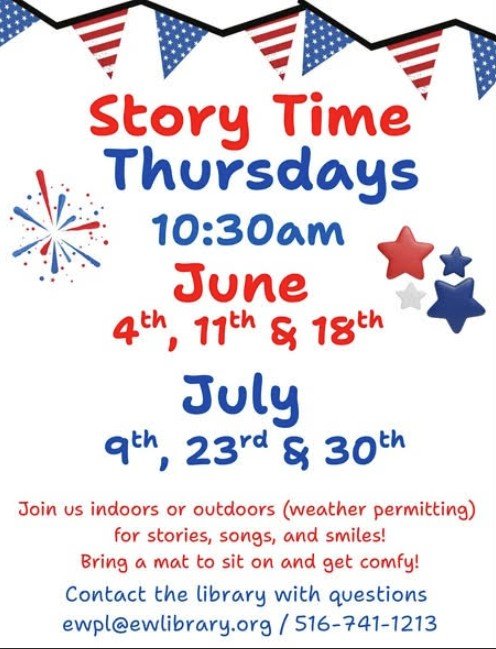 Story Time Thursdays Continue at the Library